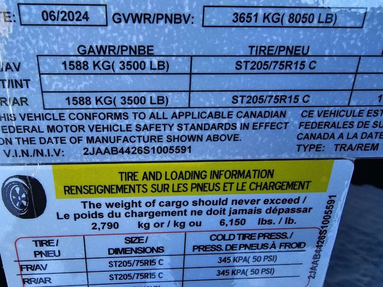 2025 CJay TXR 7' x 14' + V-Nose Cargo Trailer