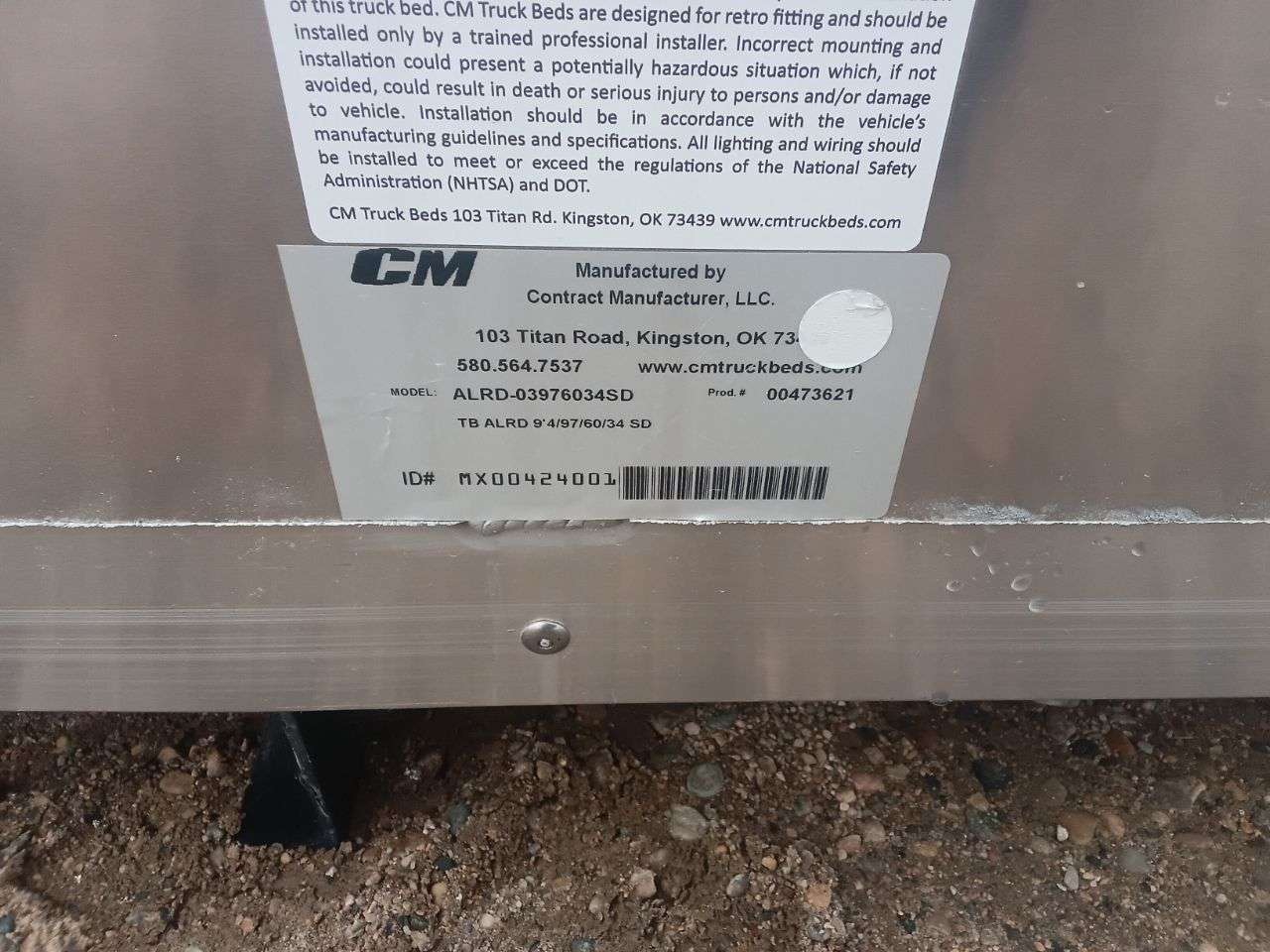 2025 CM 9'4" Aluminum Flat Truck Deck