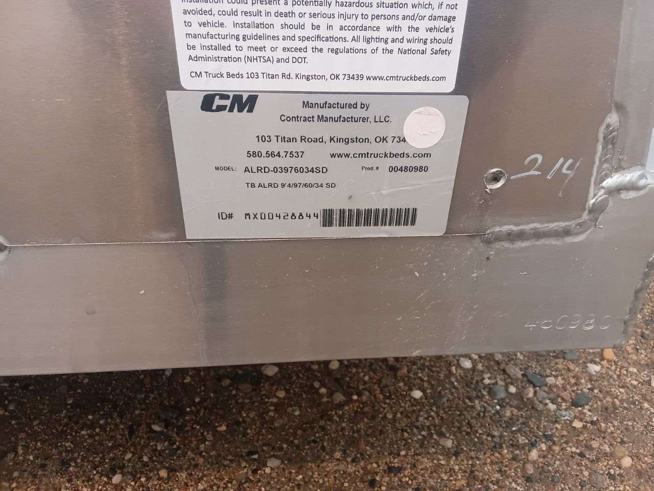 2025 CM 9'4" Aluminum Flat Truck Deck
