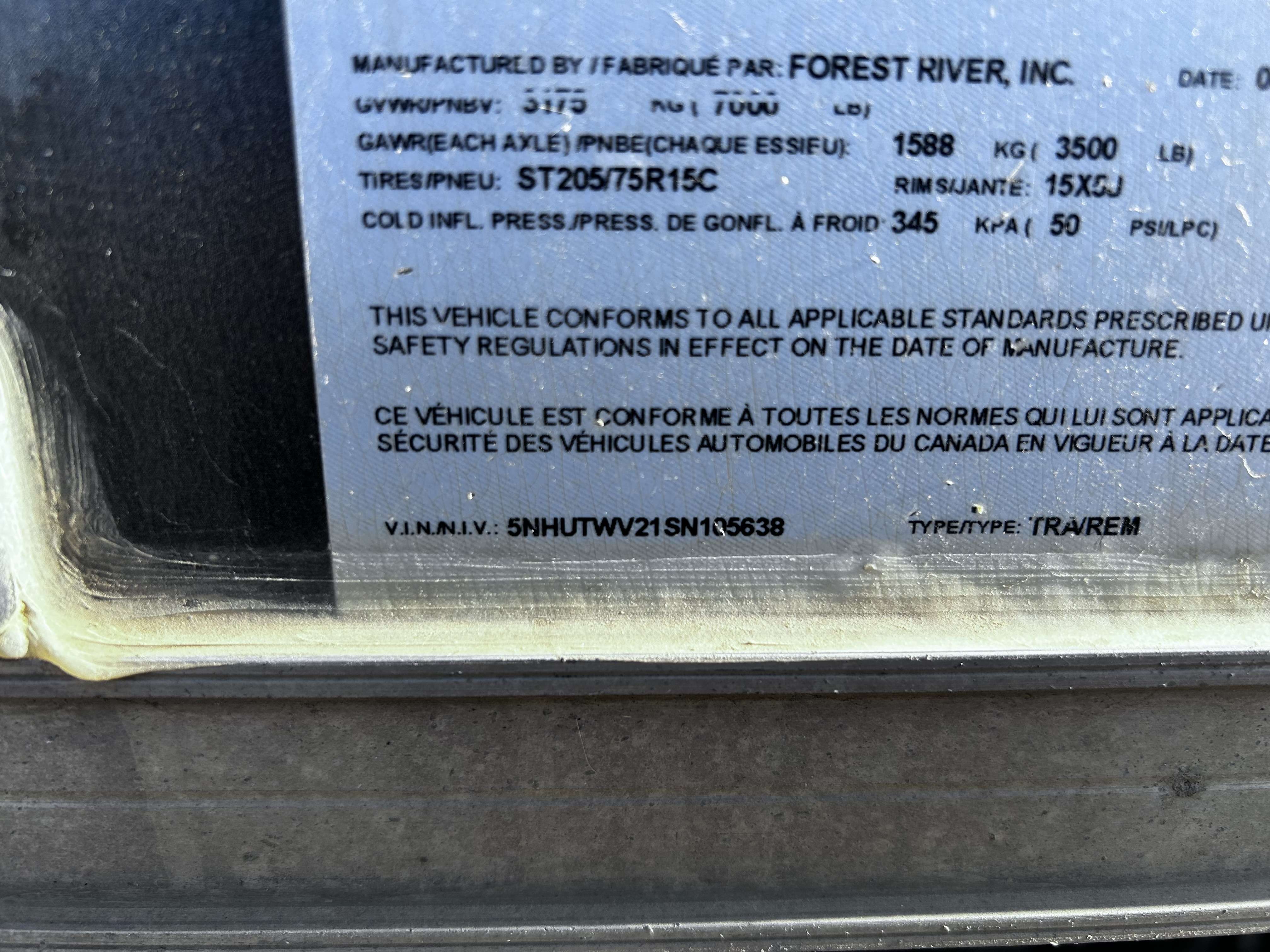 2025 Forest River 8x20 Enclosed Trailer