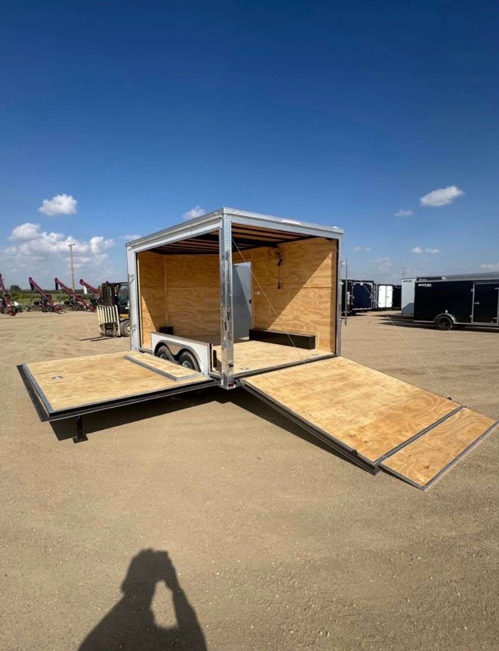 2025 Freedom 8'6" x 12' + V-Nose Enclosed Trailer