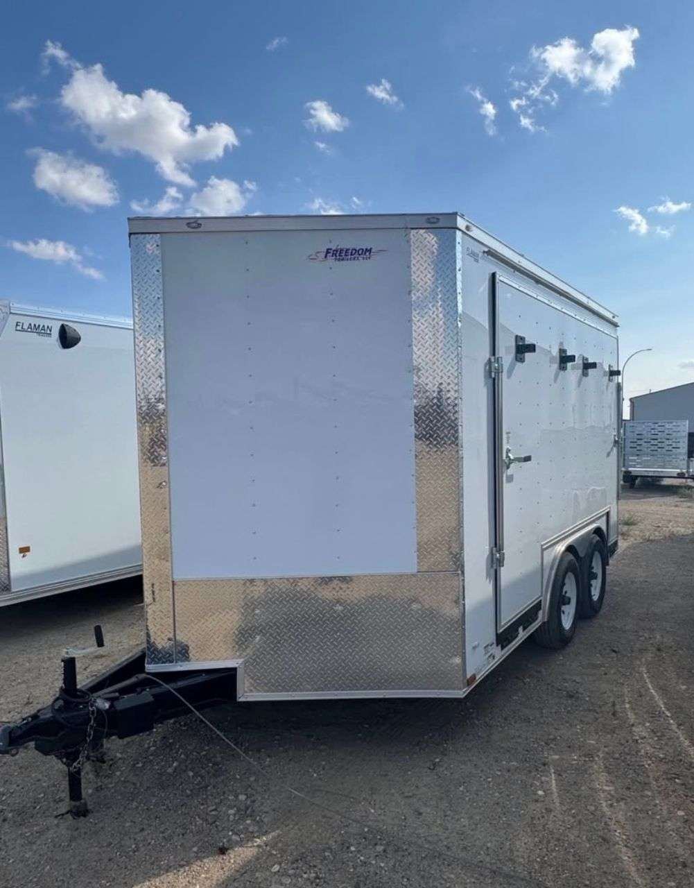 2025 Freedom 8'6" x 12' + V-Nose Enclosed Trailer