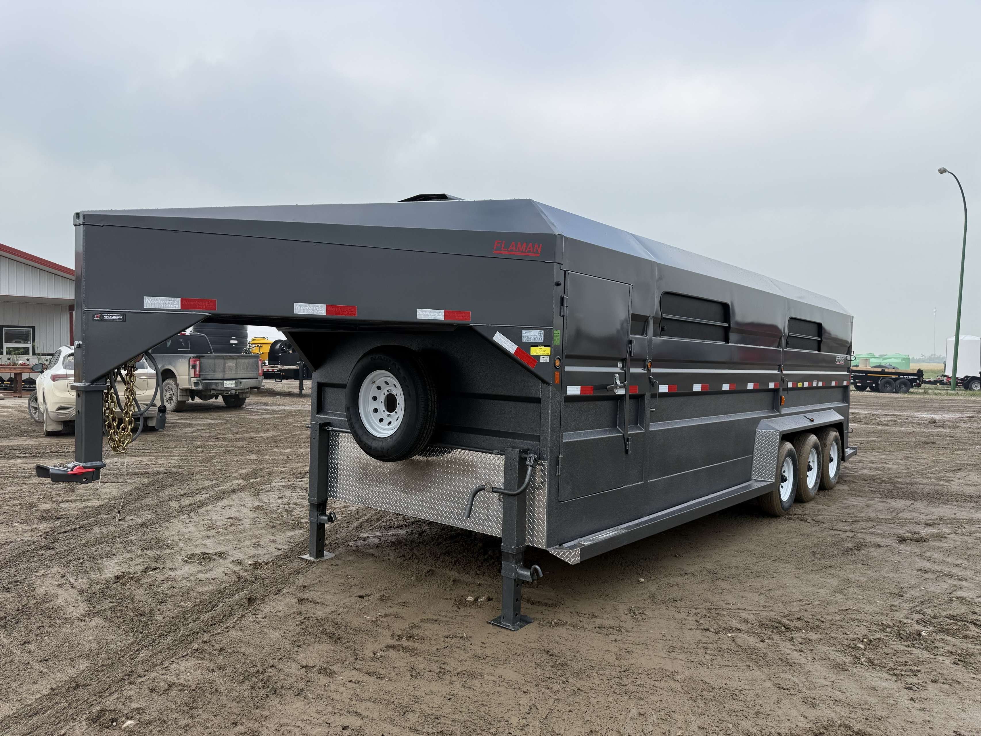 2025 Norbert 7'6" x 24' Gooseneck Livestock Trailer