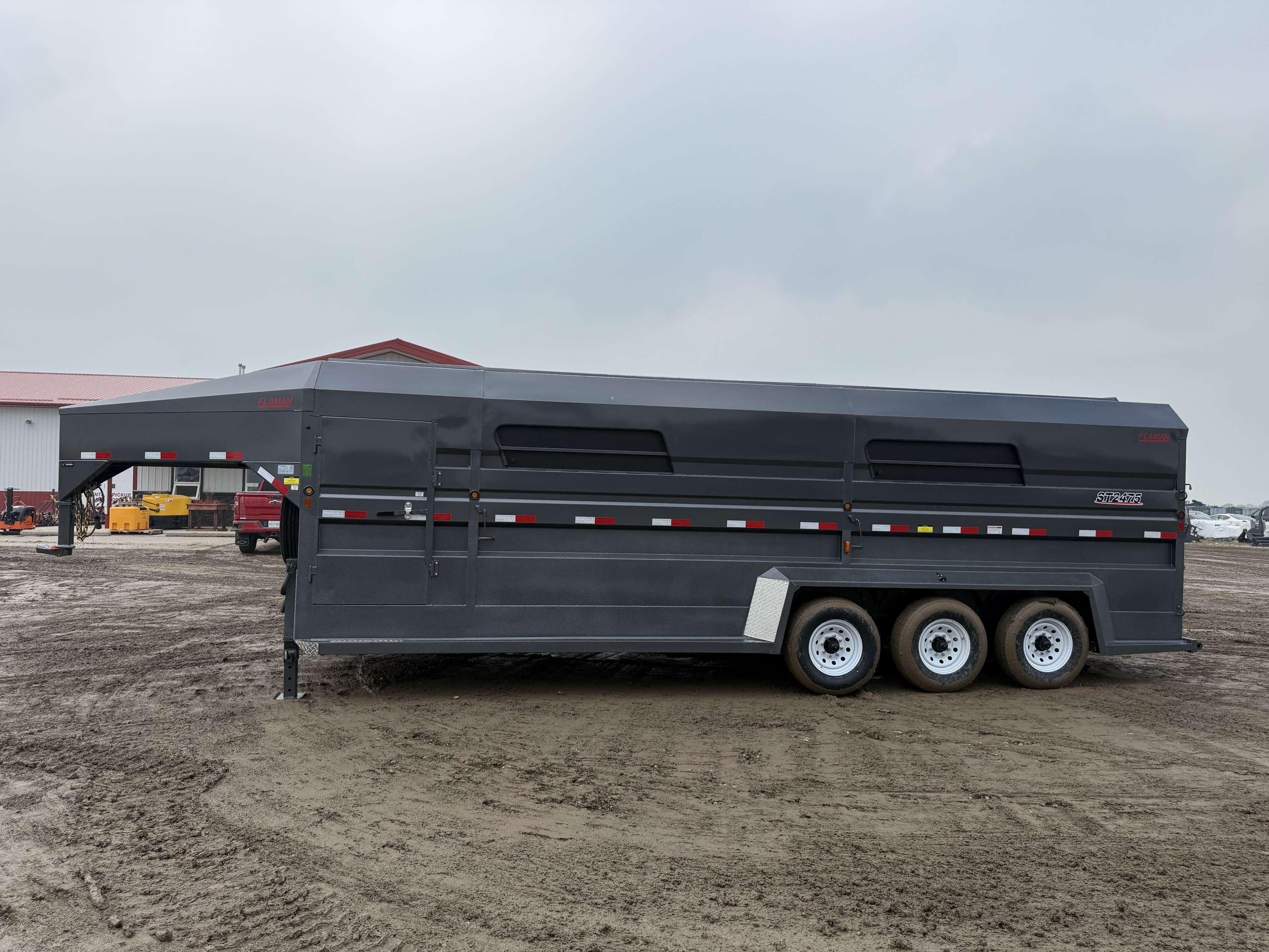 2025 Norbert 7'6" x 24' Gooseneck Livestock Trailer