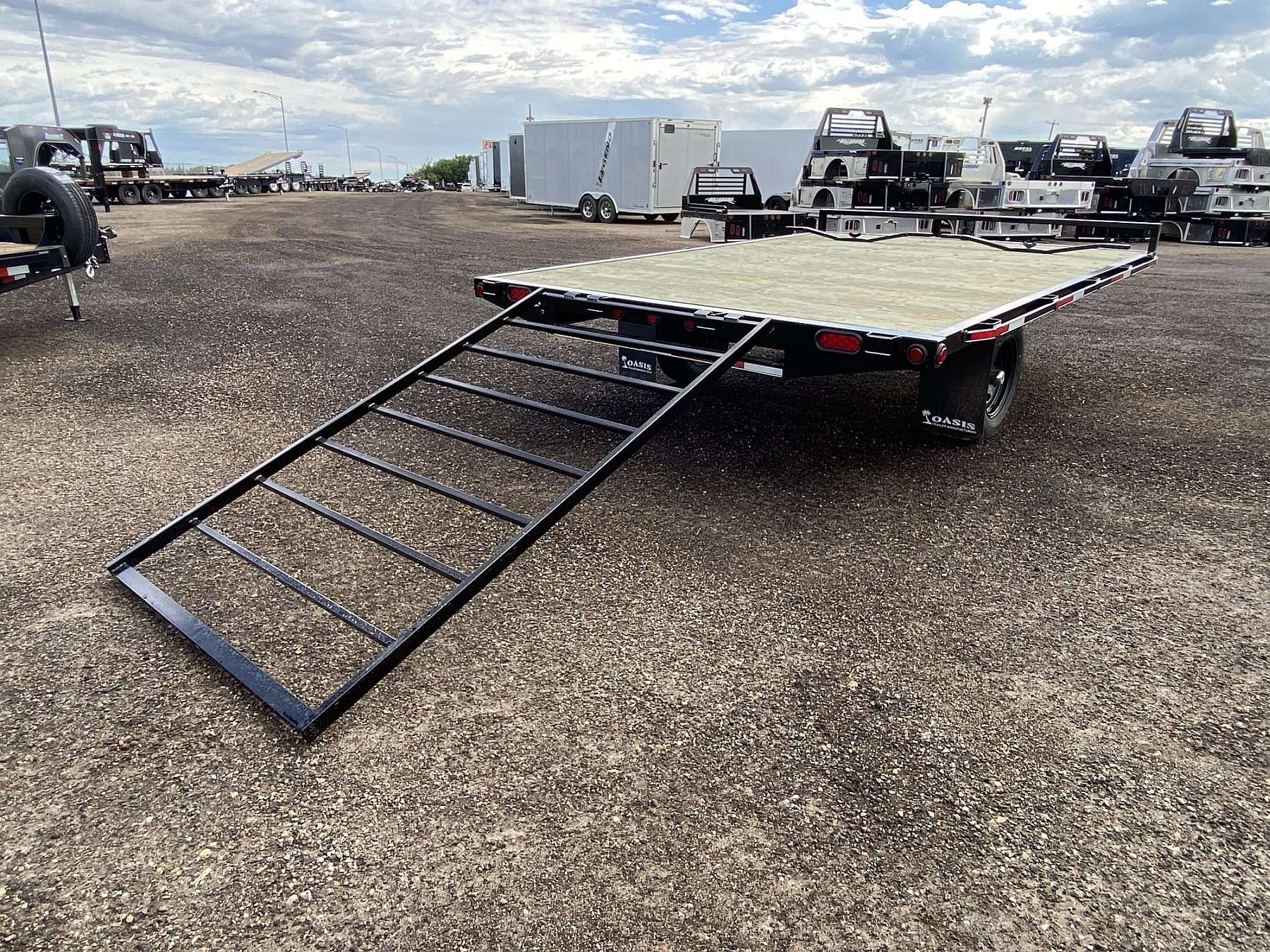 2025 Oasis 12' Deck Over Sled Trailer