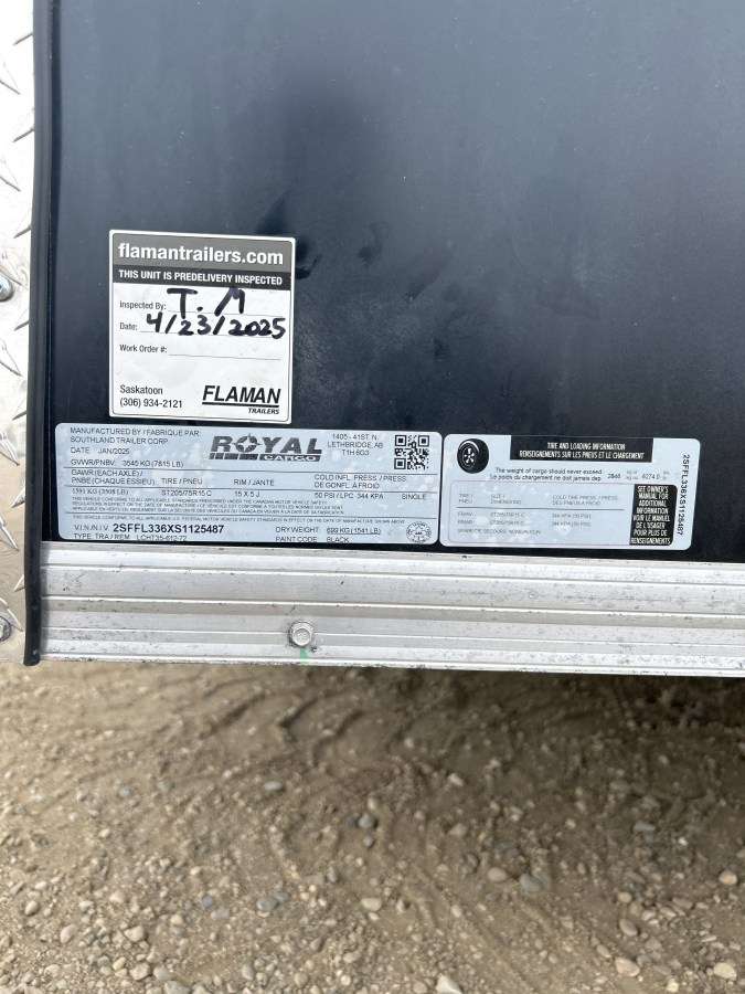 2025 Royal LCH 6' x 12' Flat Front Cargo