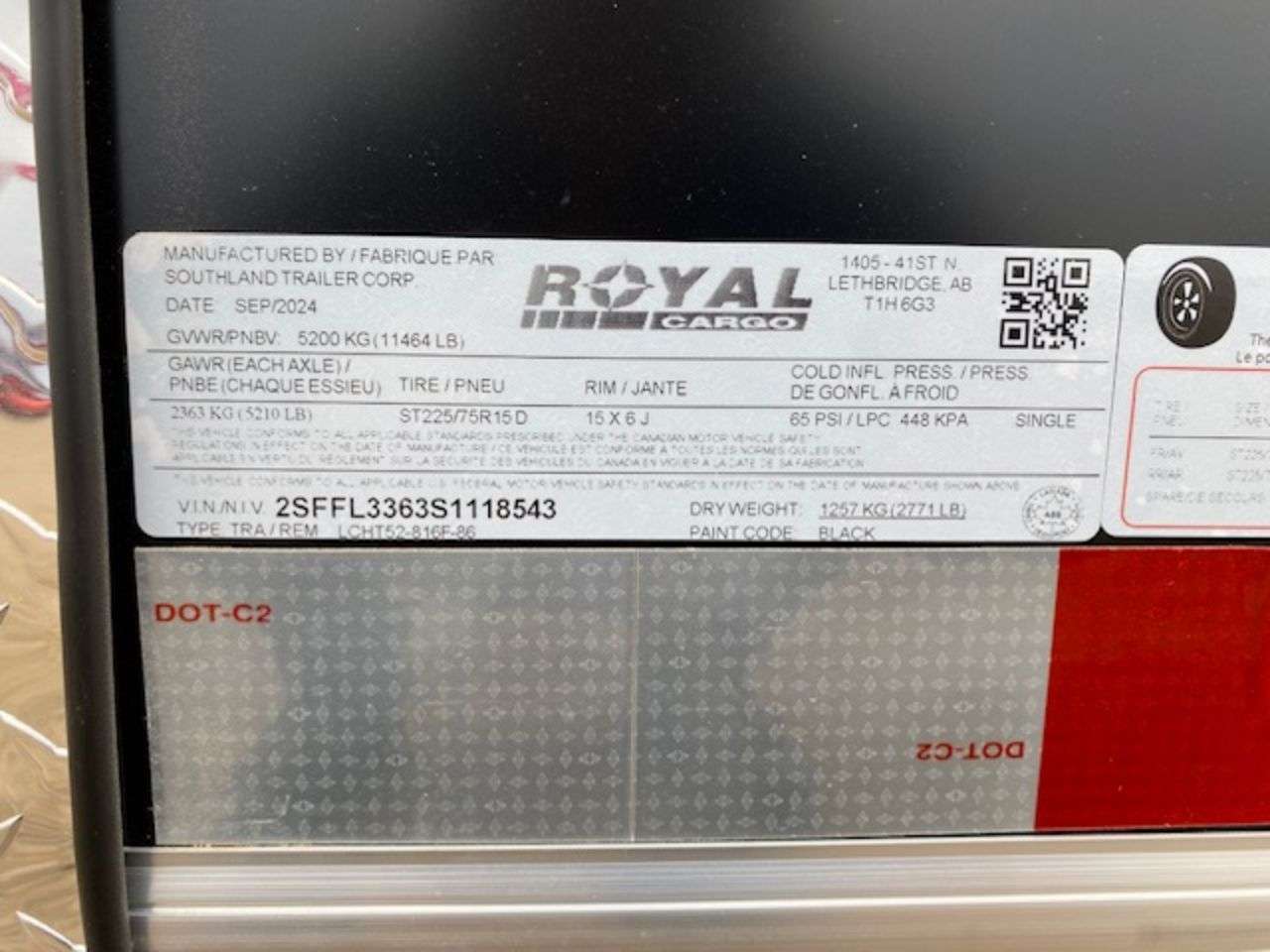 2025 Royal LCH 8'6" x 16' Flat Front Cargo Trailer