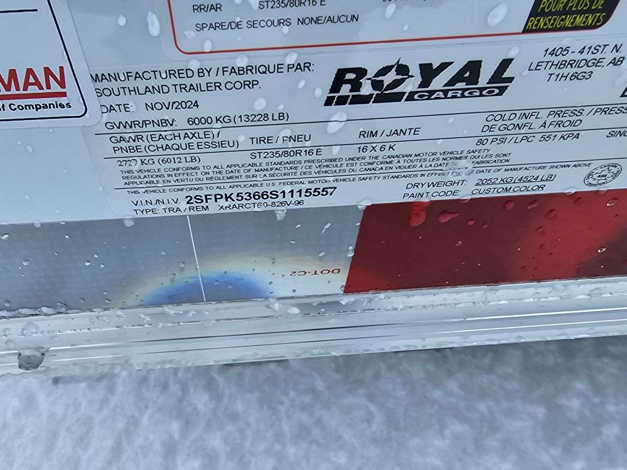 2025 Royal XR 8'6" x 22' + V-Nose Car Hauler Trailer