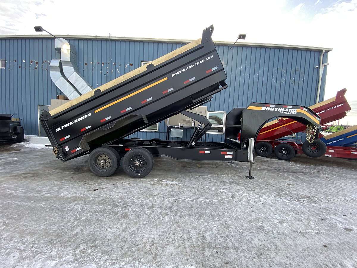 2025 Southland 16' Gooseneck Dump Trailer