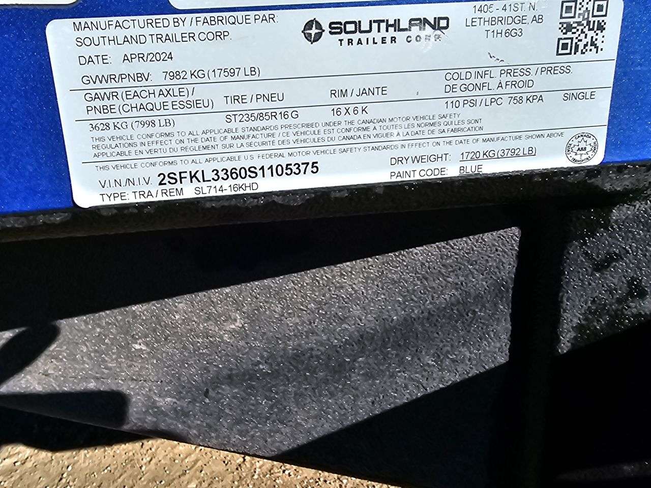 2025 Southland 16K 7' x 14' Heavy Duty Dump Trailer