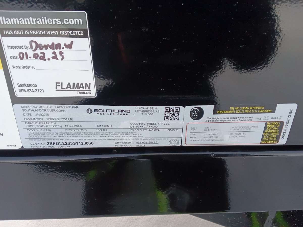 2025 Southland 5K 5' x 10' Dump Trailer