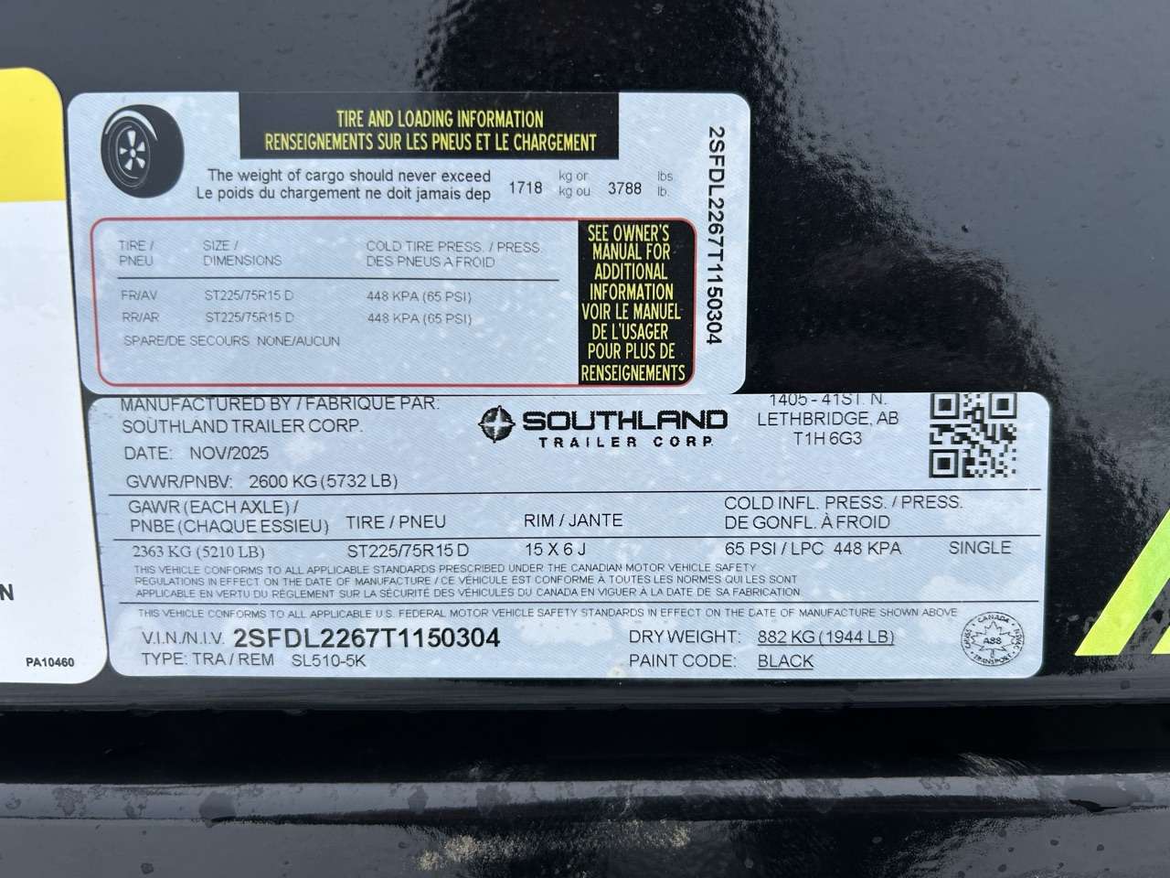 2025 Southland 5K 5' x 10' Dump Trailer