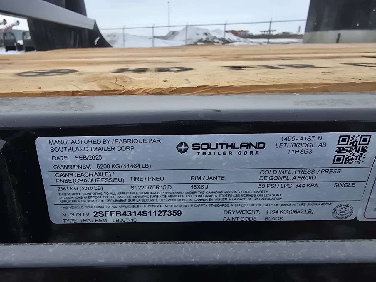2025 Southland LBA 8'6" x 20' Flat Deck
