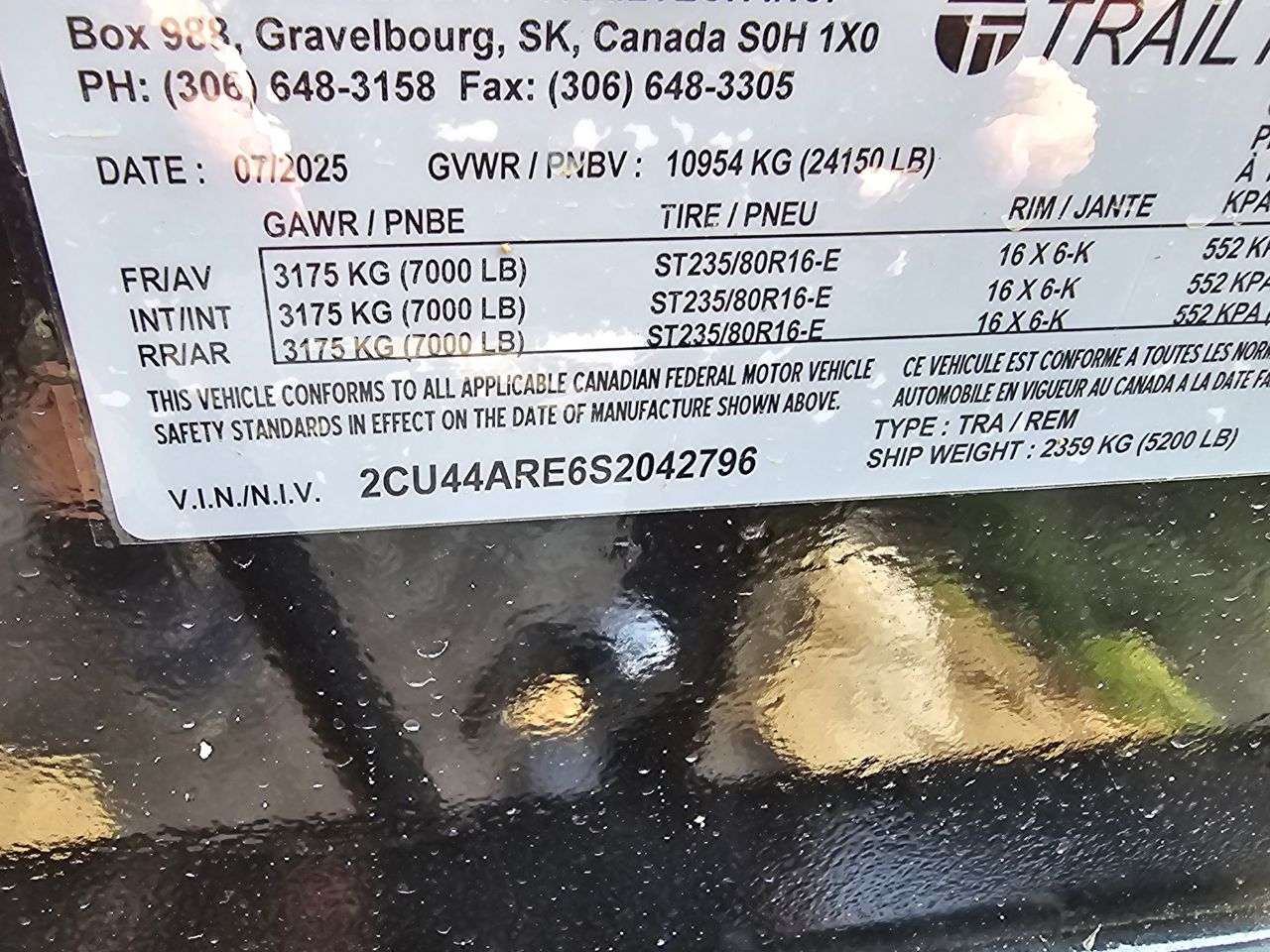 2025 Trailtech H370 8'6" x 29'6" Beavertail Deckover Trailer