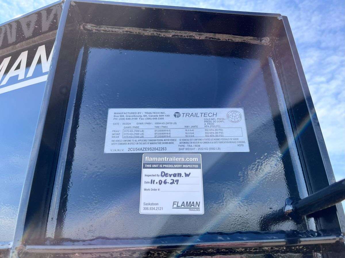 2025 Trailtech H370 8'6" x 32' GN BT Deckover Trailer
