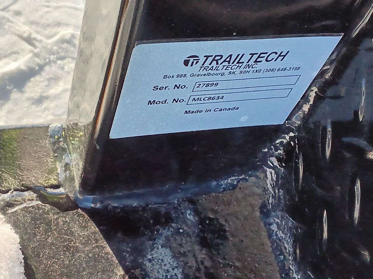 2025 Trailtech MLC 8'6" Truck Deck