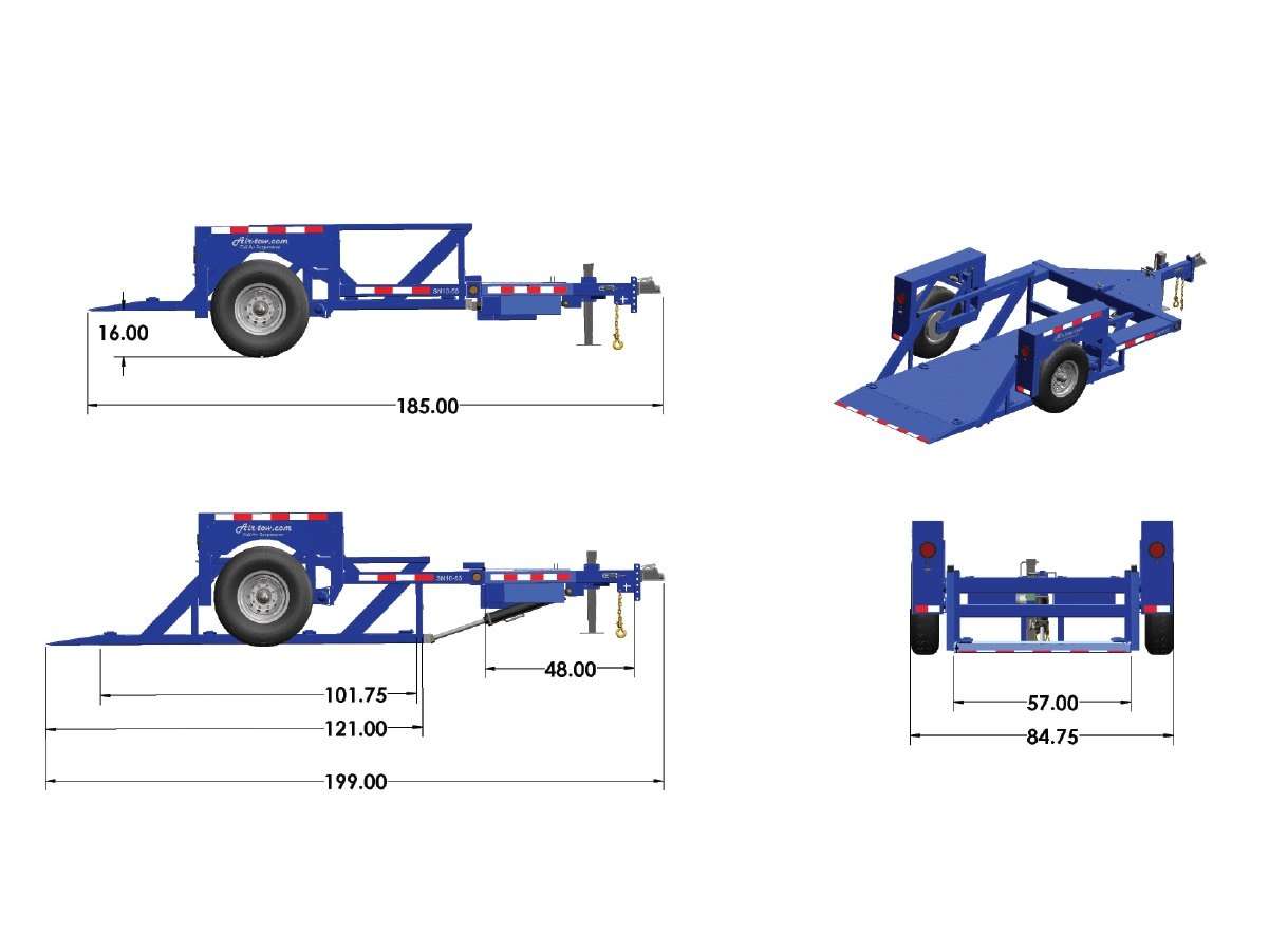 2026 Air-Tow 10' Ground Level Loading Trailer