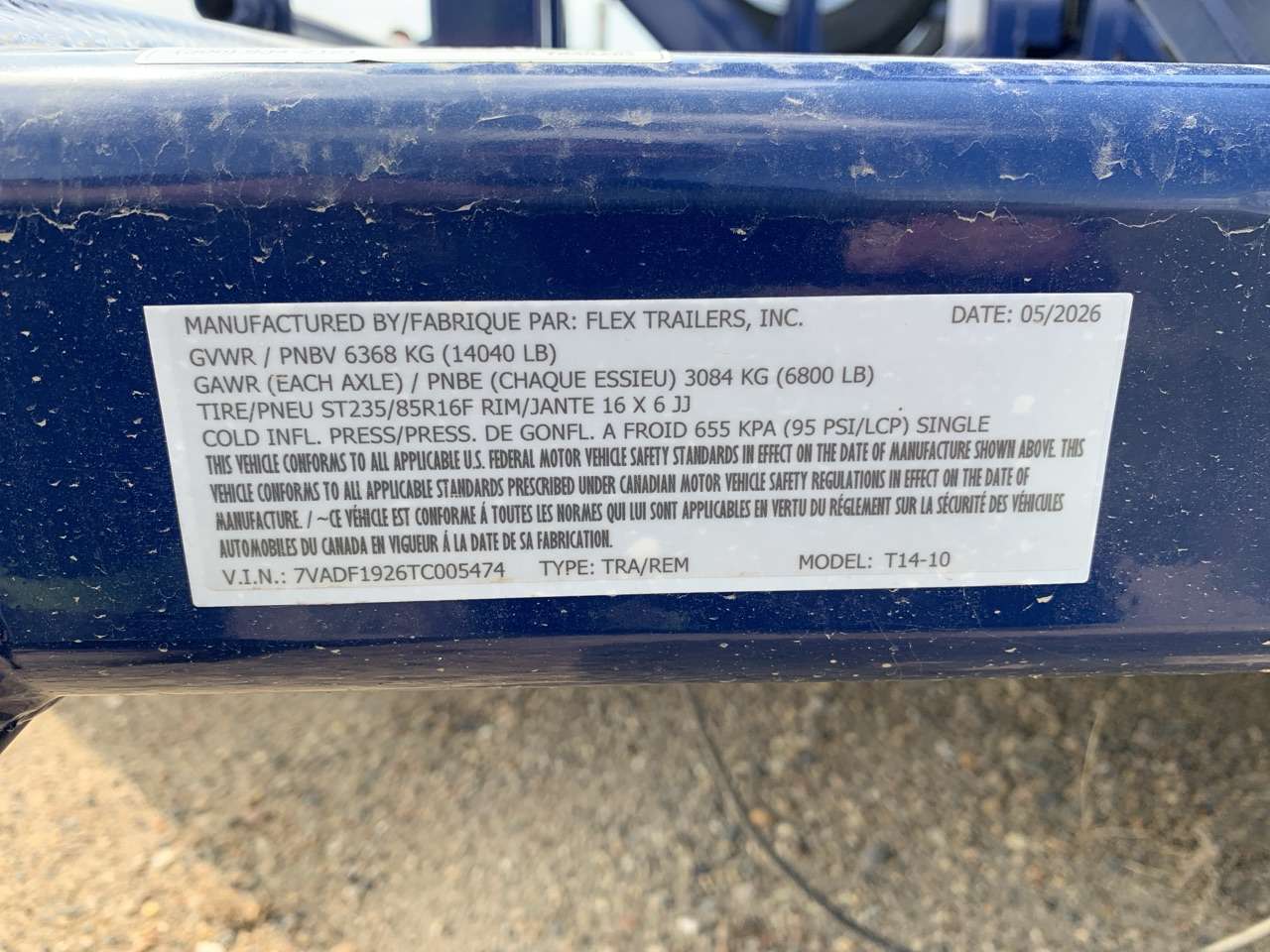 2026 Airtow 14' Drop Down Flat Deck Trailer