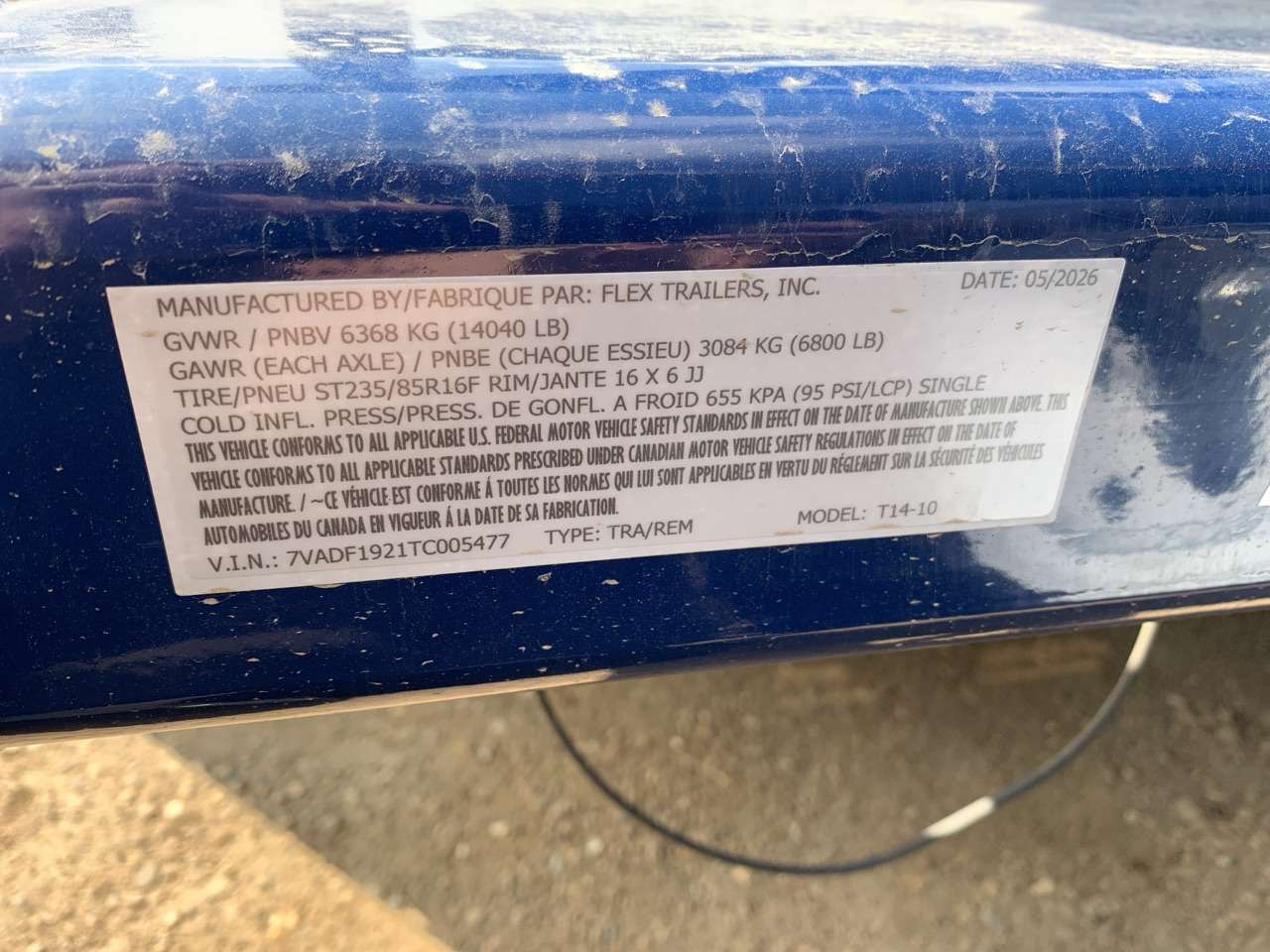 2026 Airtow 14' Drop Down Flat Deck Trailer