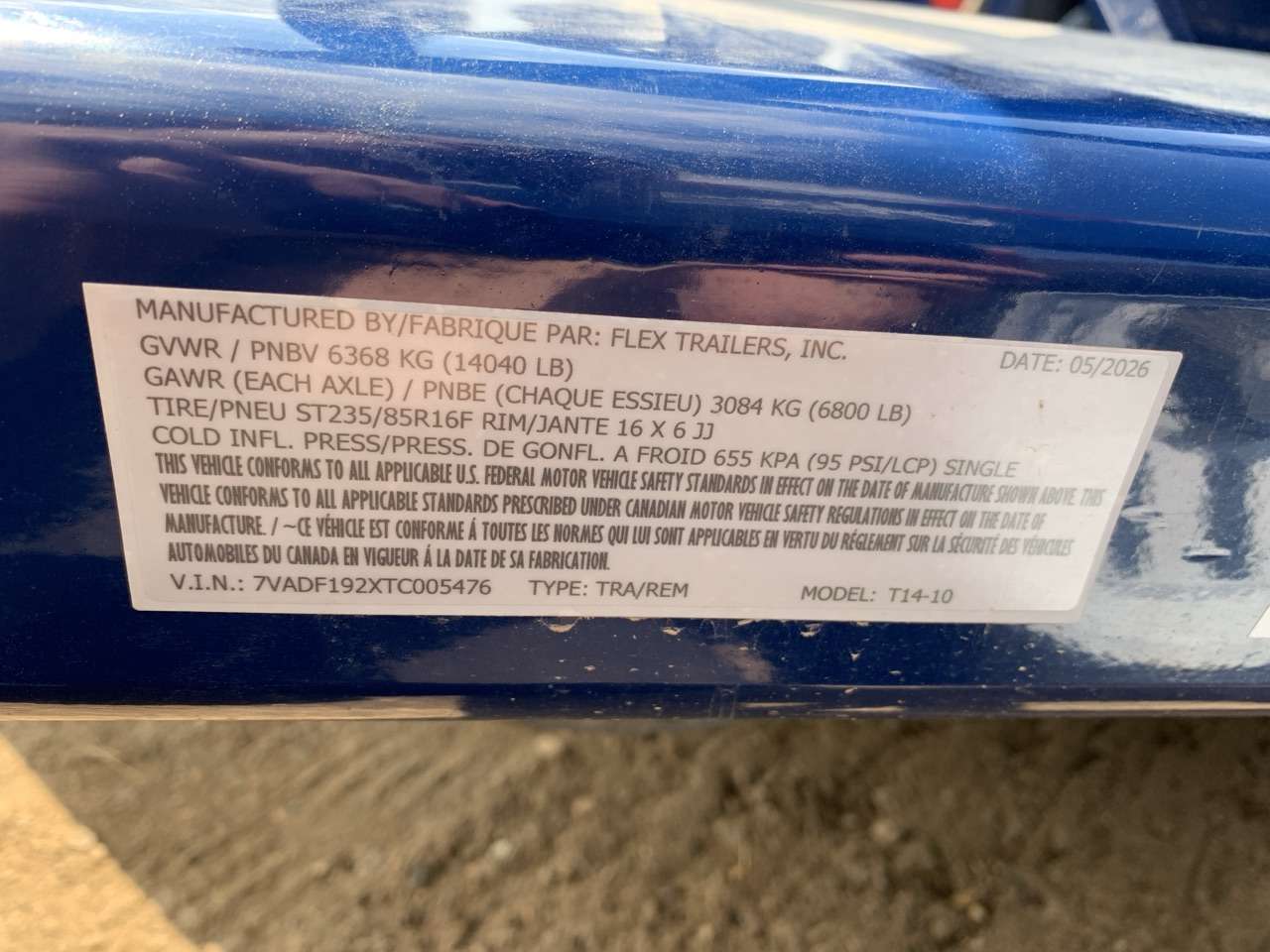 2026 Airtow 14' Drop Down Flat Deck Trailer