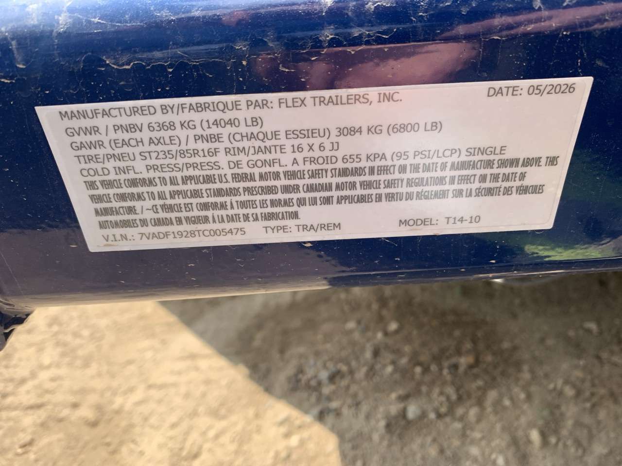 2026 Airtow 14' Drop Down Flat Deck Trailer