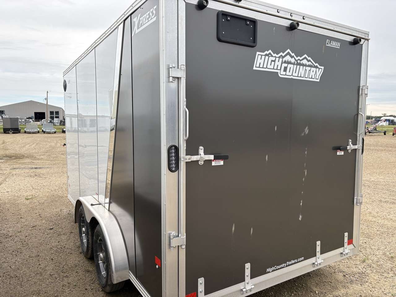 2026 Alcom 7'6" x 14' + V-Nose Cargo Trailer