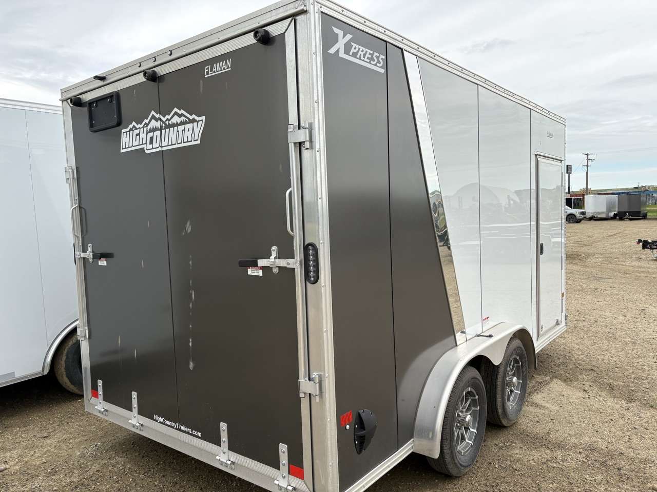 2026 Alcom 7'6" x 14' + V-Nose Cargo Trailer