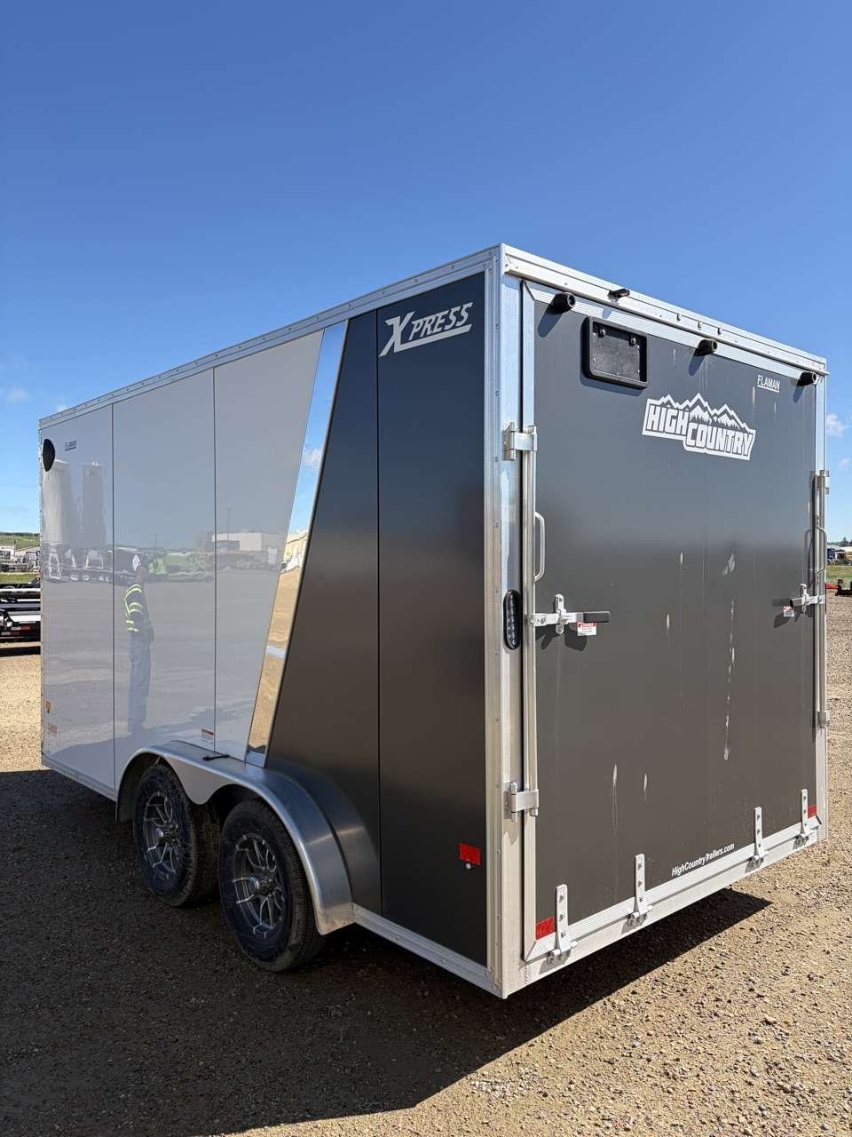 2026 Alcom 7'6" x 14' + V-Nose Cargo Trailer