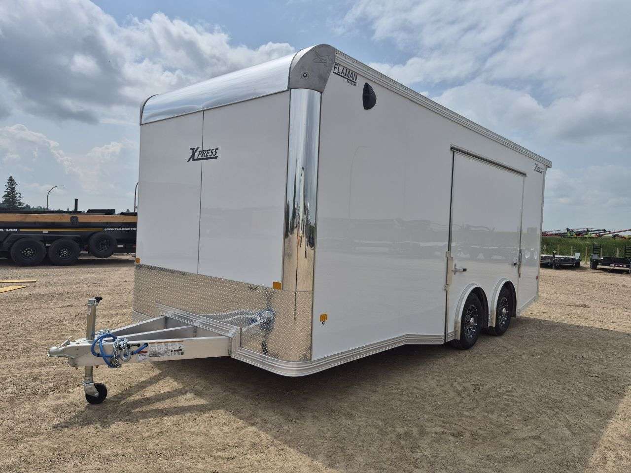 2026 ALCOM 8'6" x 20' Flat Front Car Hauler Trailer