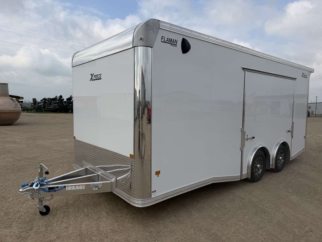 2026 ALCOM 8'6" x 20' Flat Front Car Hauler Trailer