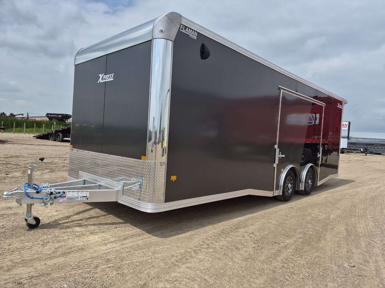 2026 ALCOM 8'6" x 24' Flat Front Car Hauler Trailer