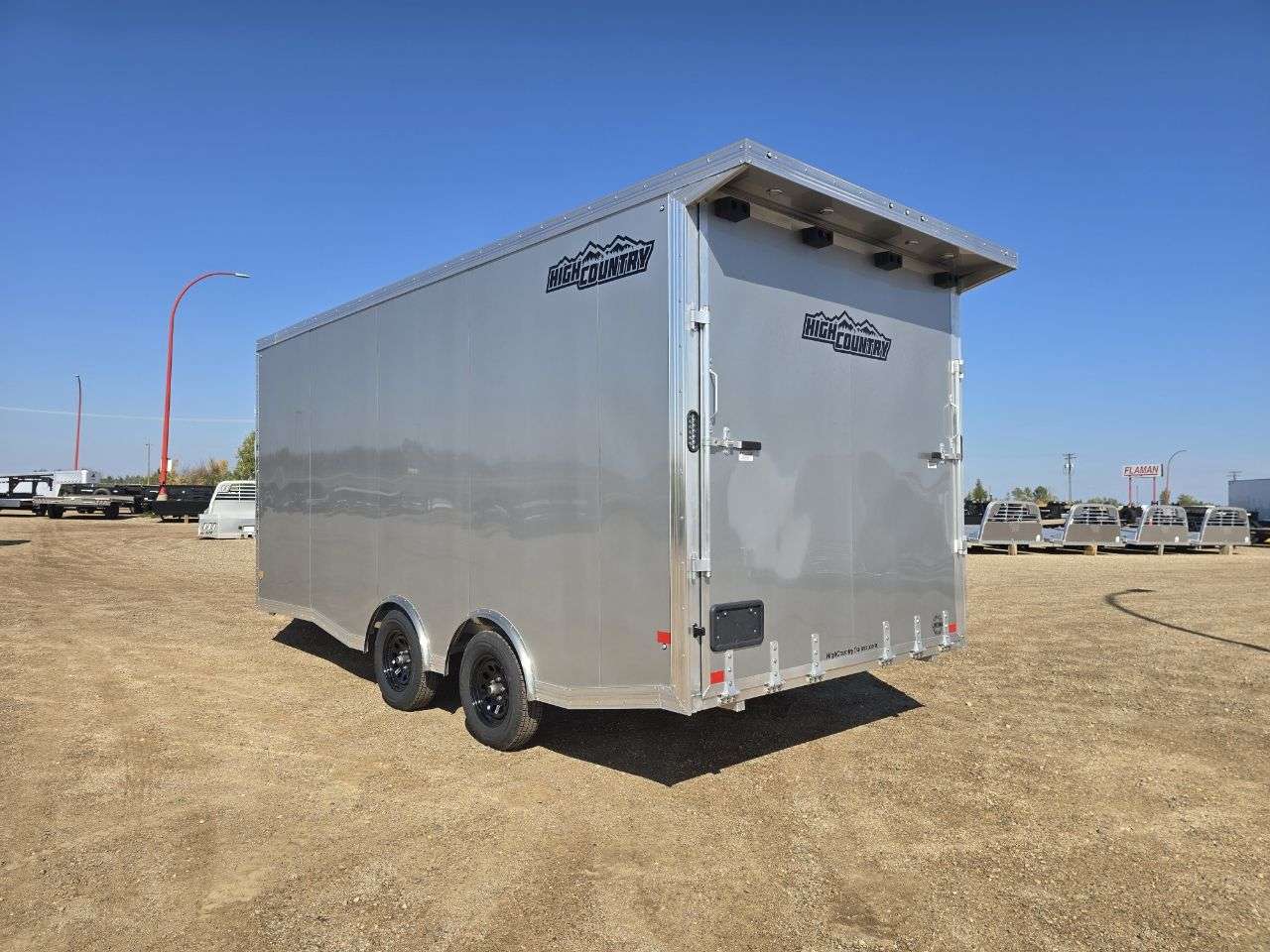 2026 Alcom HCH 8'6" x 18' + V-Nose Toy Hauler Trailer
