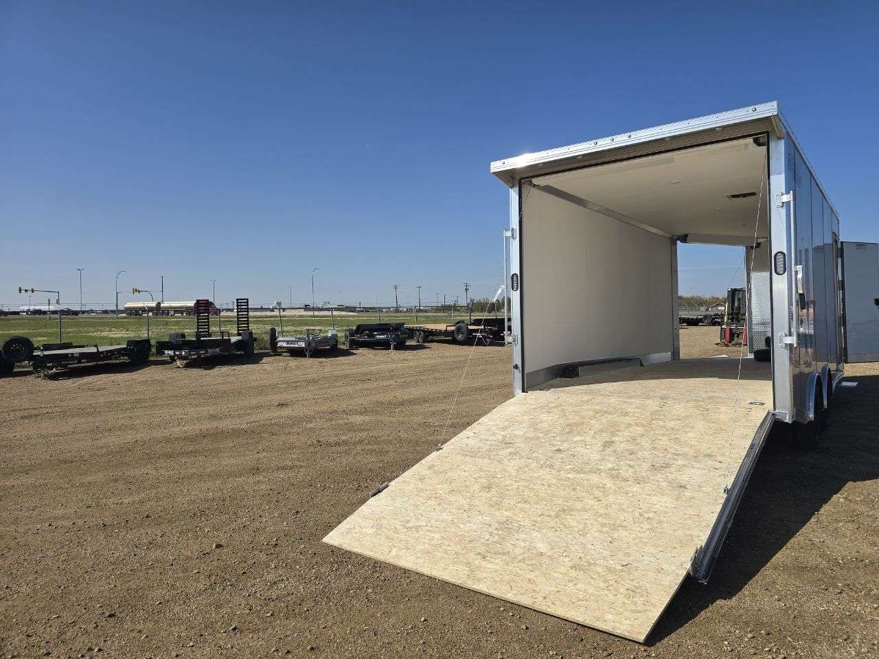 2026 Alcom HCH 8'6" x 18' + V-Nose Toy Hauler Trailer
