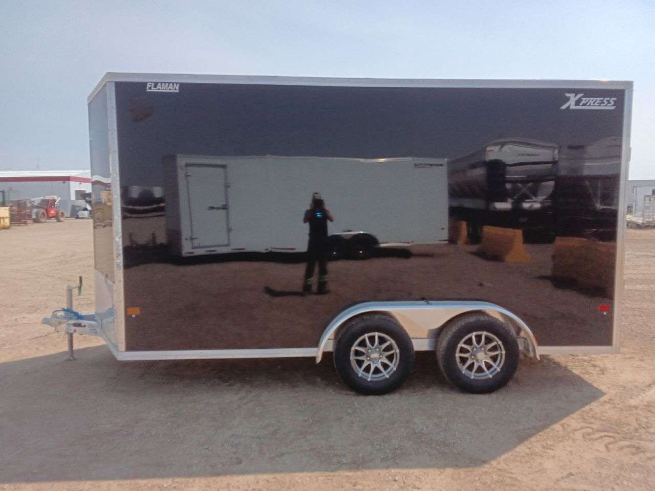 2026 Alcom Xpress 7'6" x 14' + V-Nose Cargo