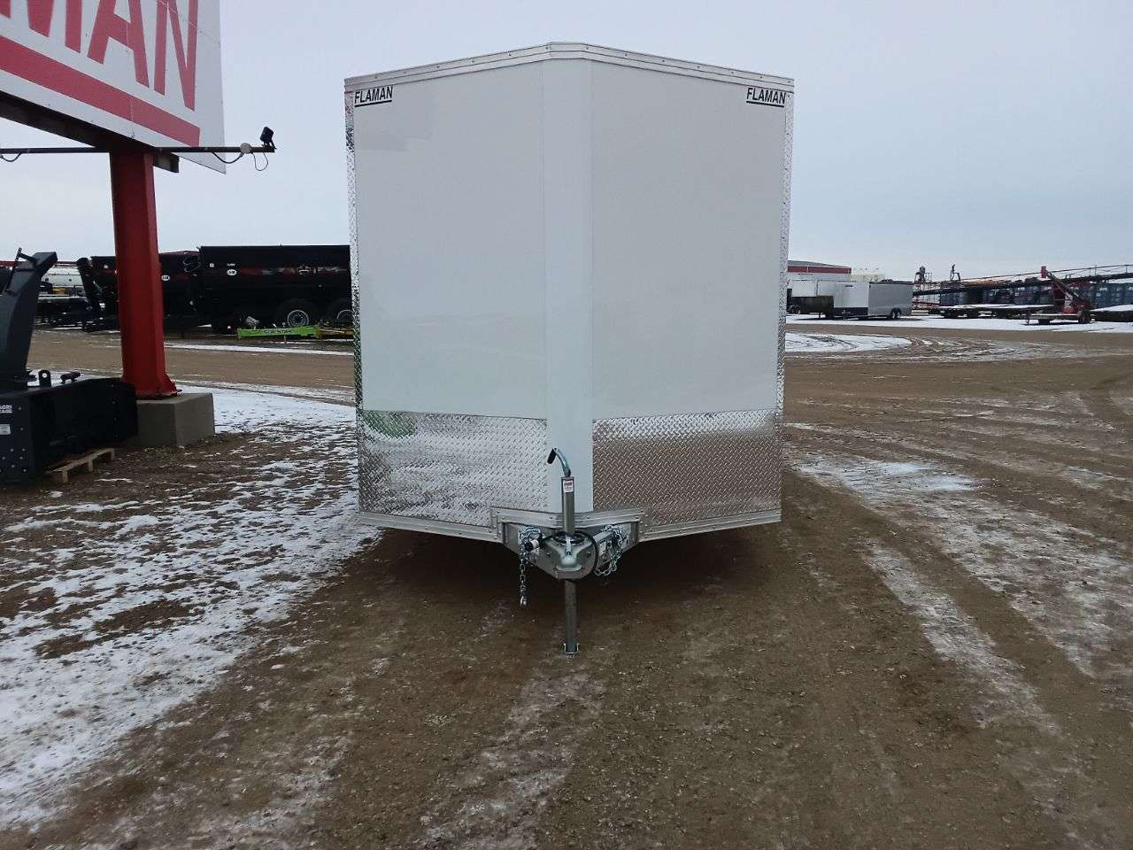 2026 Alcom Xpress 7'6" x 14' + V-Nose Cargo Trailer
