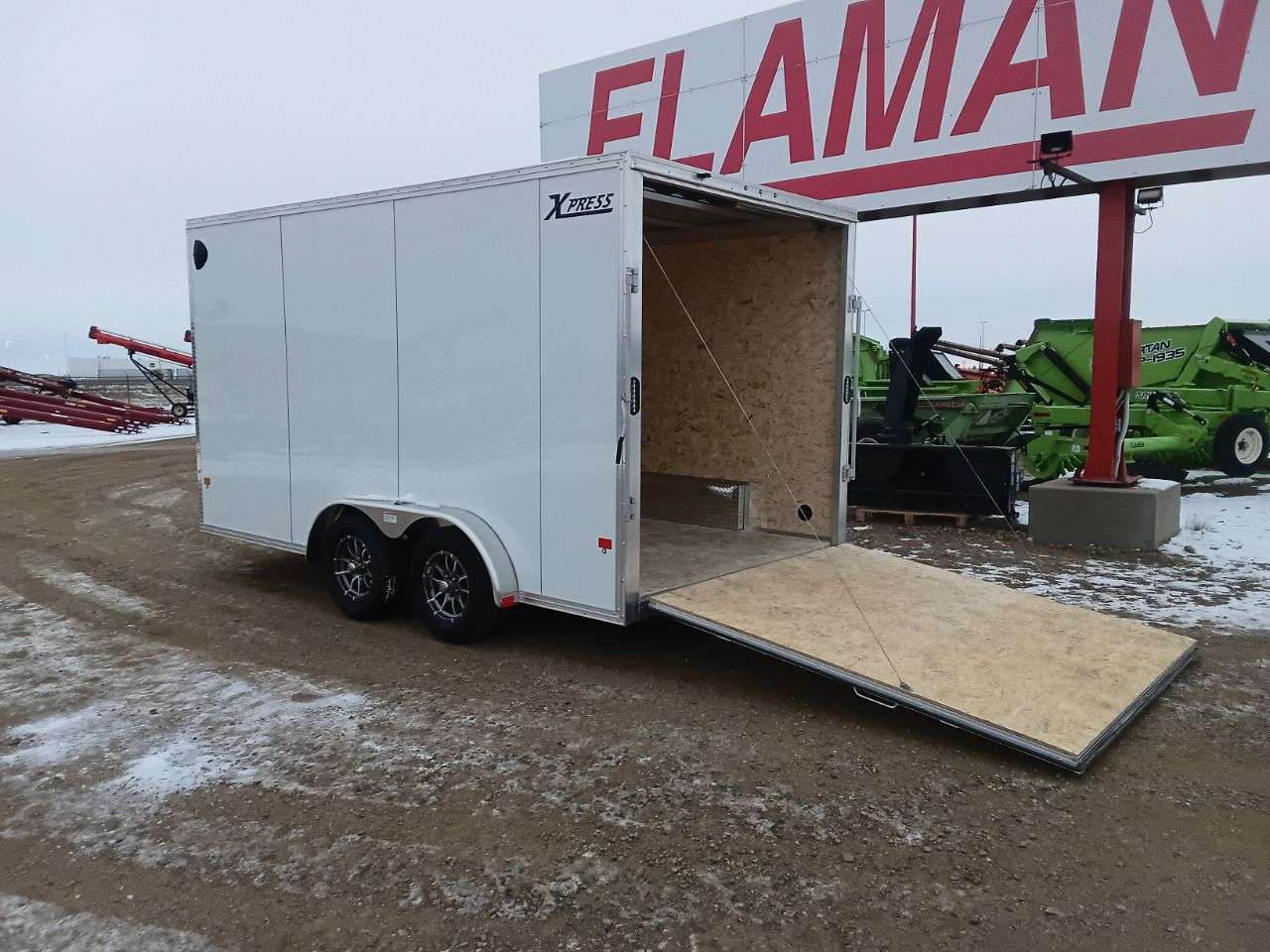 2026 Alcom Xpress 7'6" x 14' + V-Nose Cargo Trailer