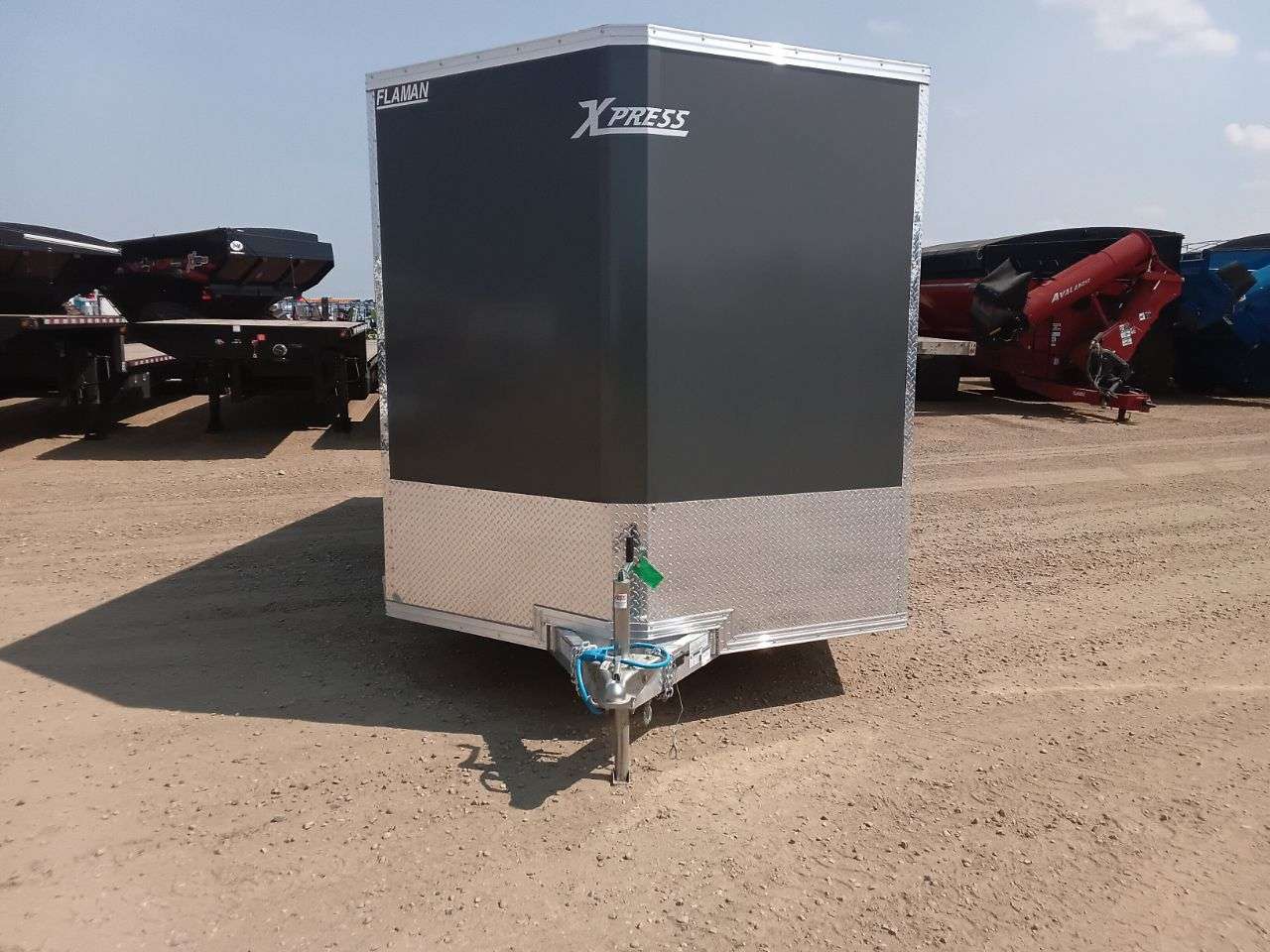 2026 Alcom Xpress 7'6" x 16' + V-Nose Cargo Trailer