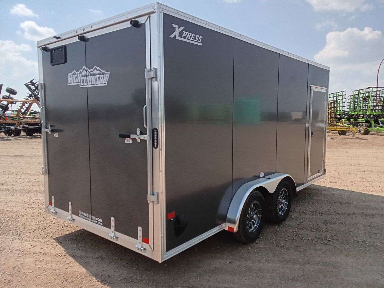 2026 Alcom Xpress 7'6" x 16' + V-Nose Cargo Trailer