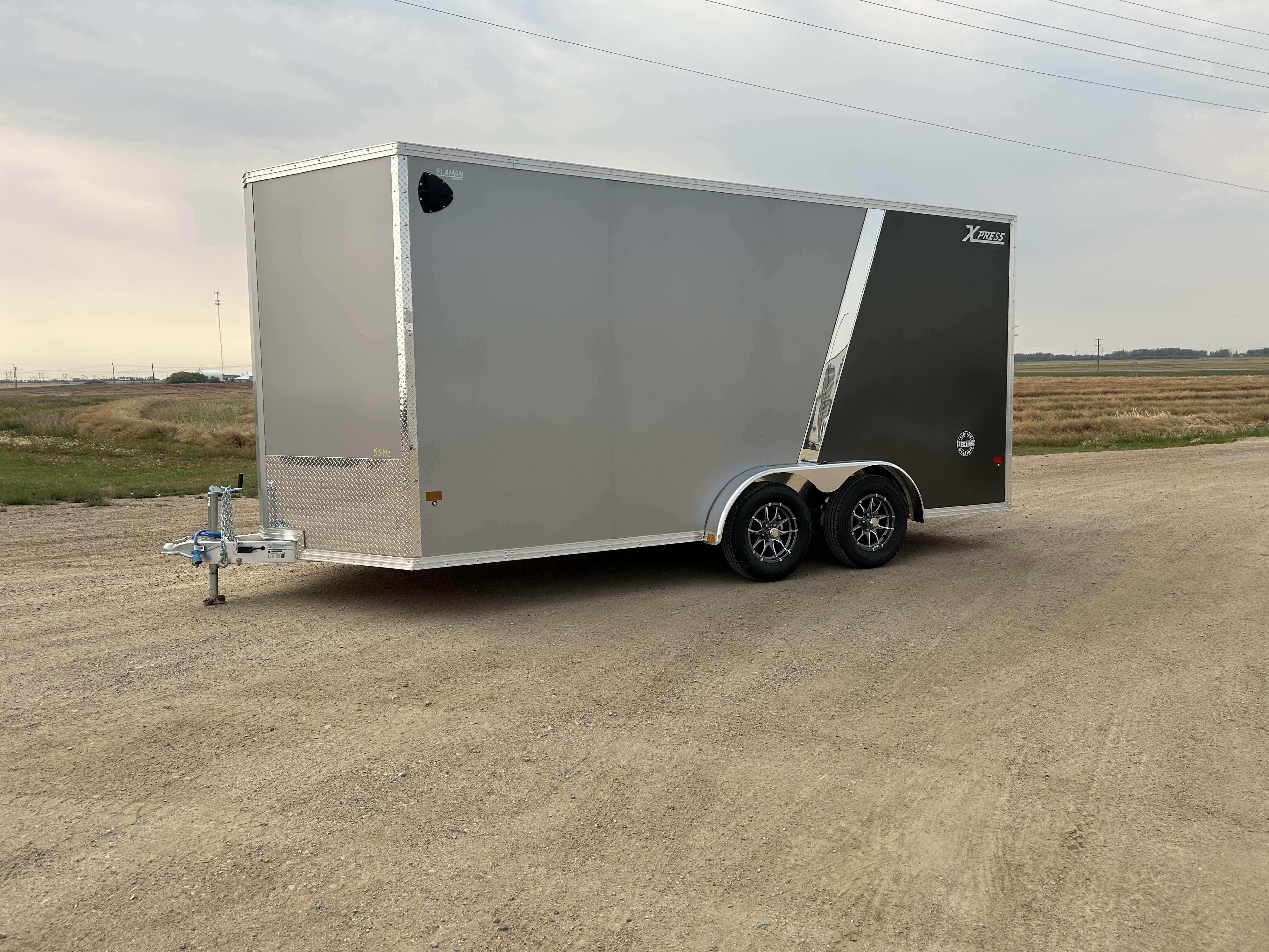 2026 Alcom Xpress 7'6" x 16' + V-Nose Cargo Trailer