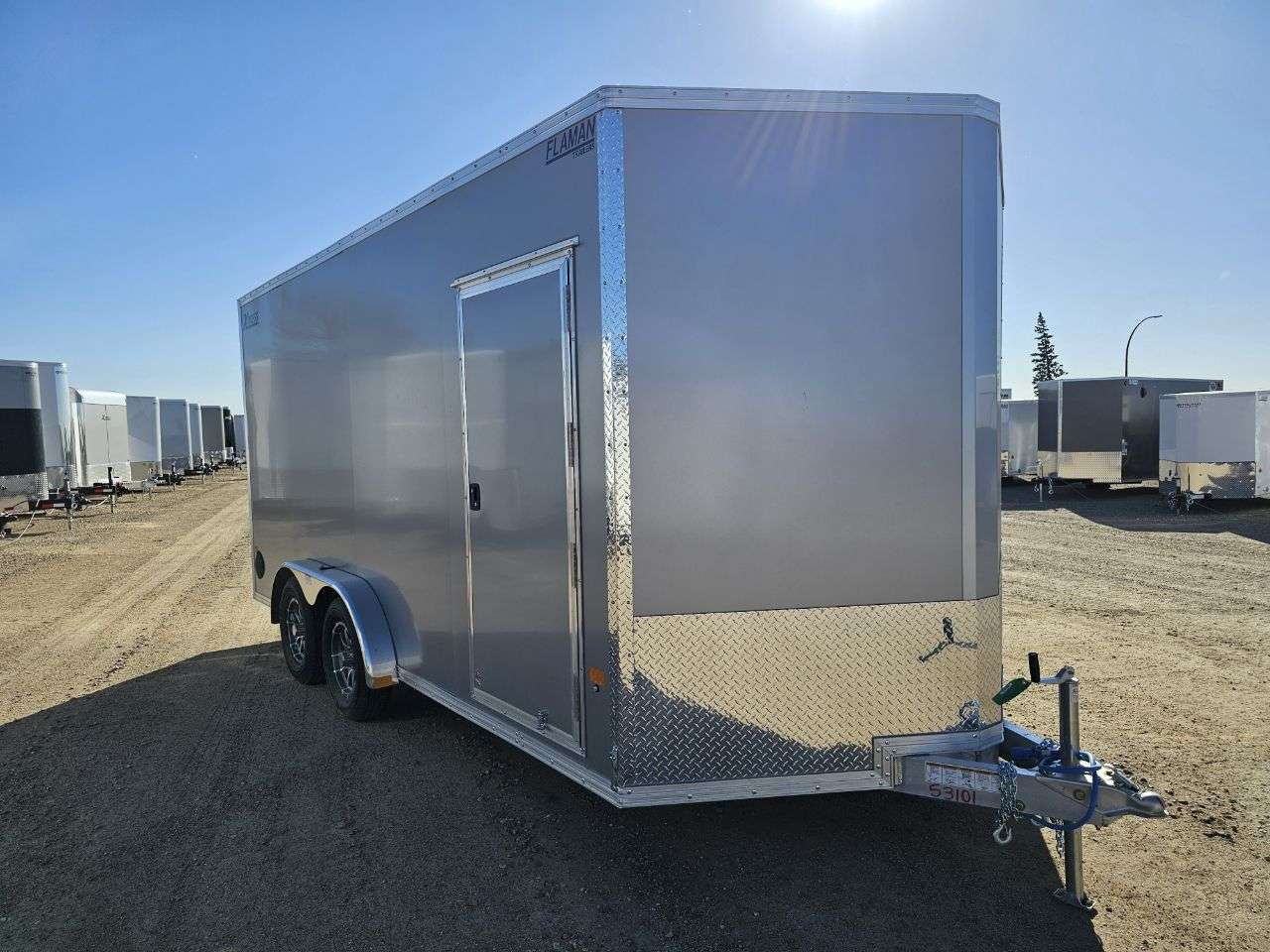 2026 Alcom Xpress 7'6" x 16' + V-Nose Cargo Trailer