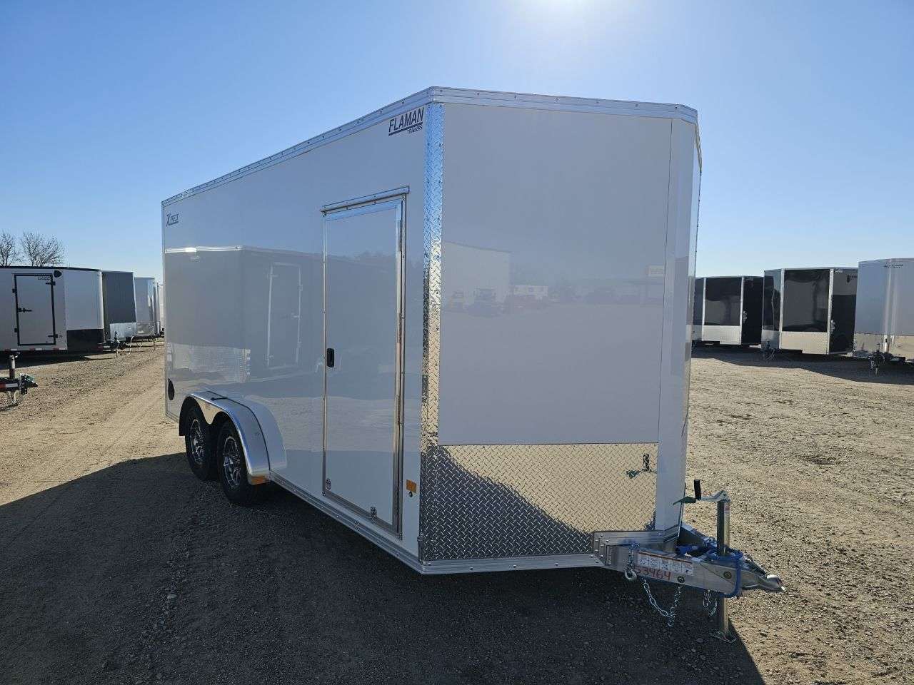2026 Alcom Xpress 7'6" x 16' + V-Nose Cargo Trailer