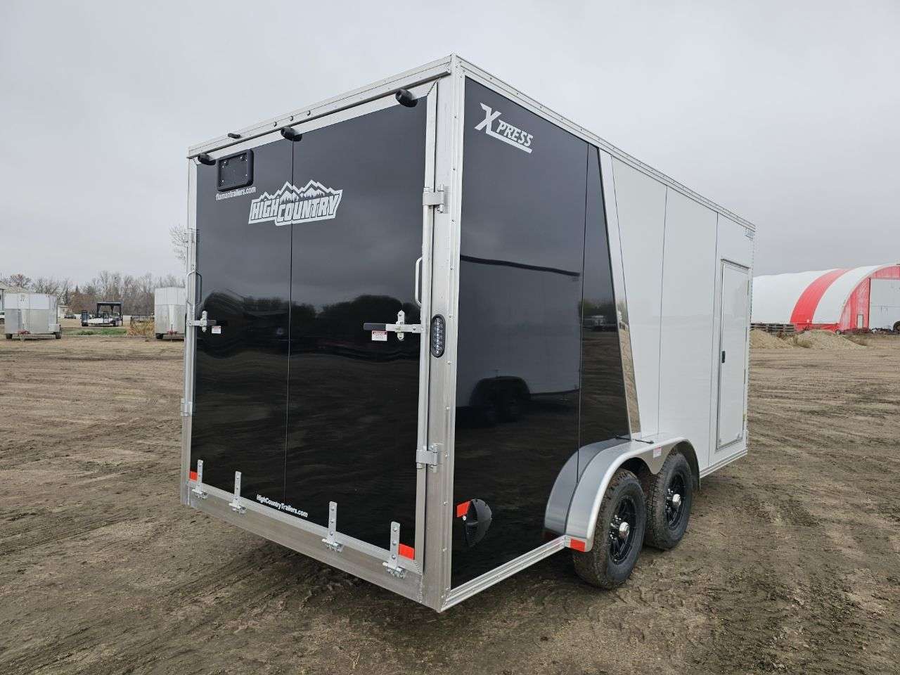 2026 Alcom Xpress 7'6" x 16' + V-Nose Cargo Trailer