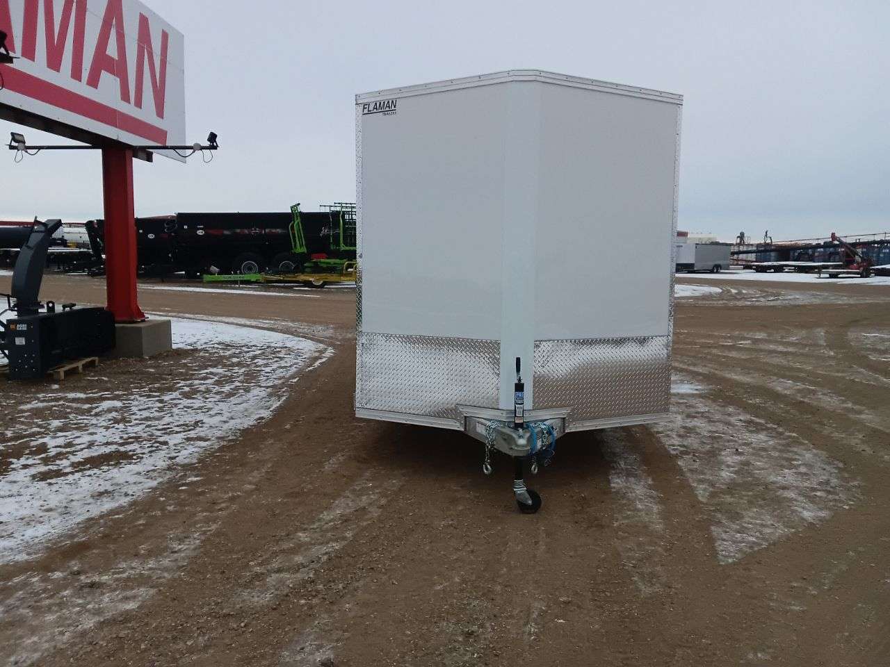 2026 Alcom Xpress 7'6" x 16' + V-Nose Cargo Trailer