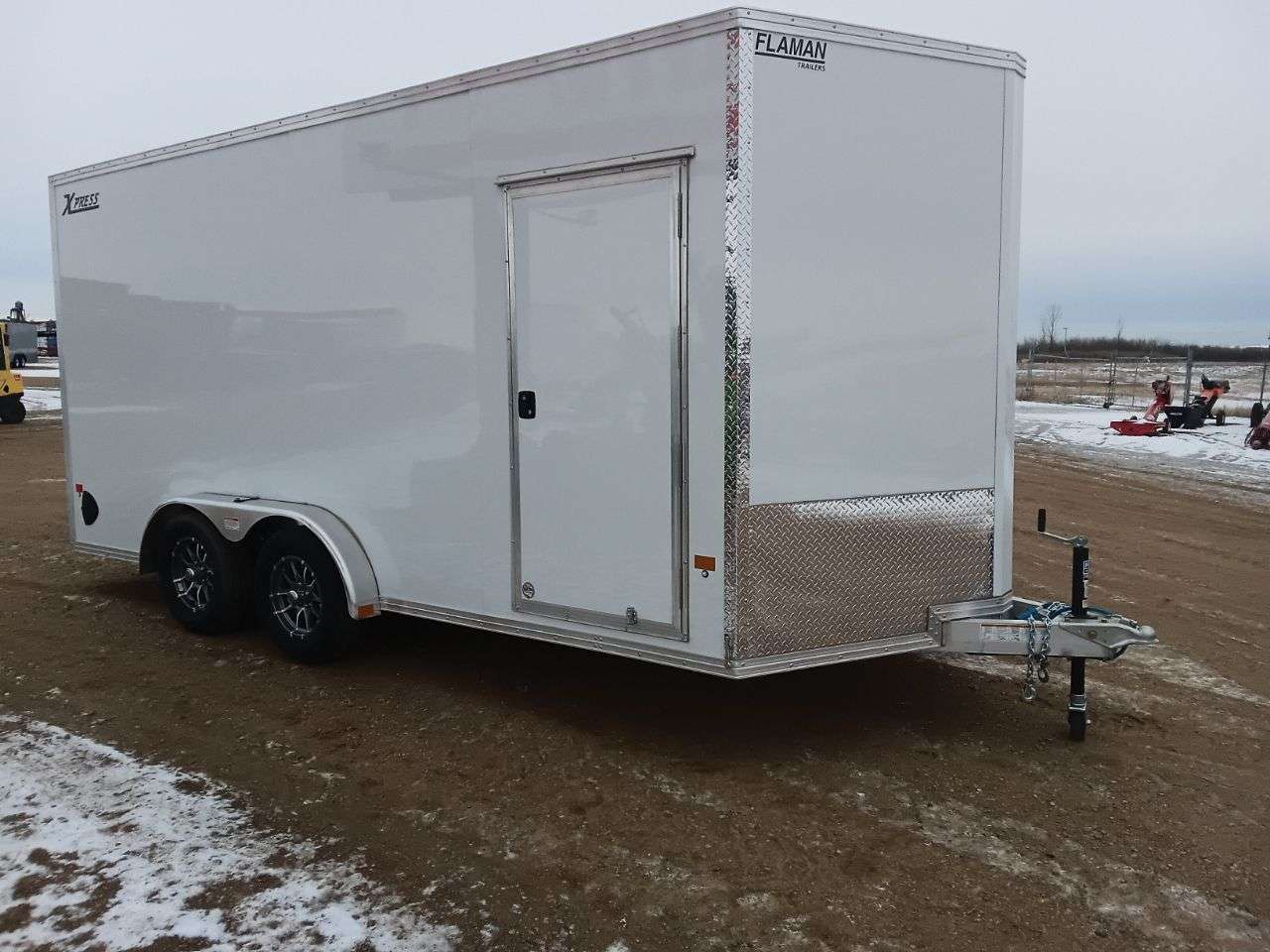 2026 Alcom Xpress 7'6" x 16' + V-Nose Cargo Trailer