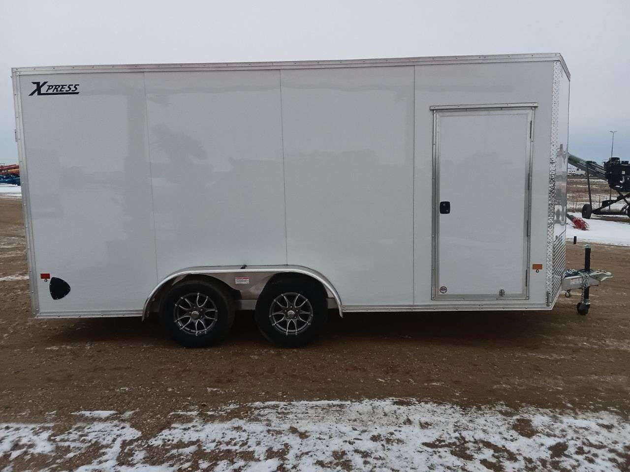 2026 Alcom Xpress 7'6" x 16' + V-Nose Cargo Trailer