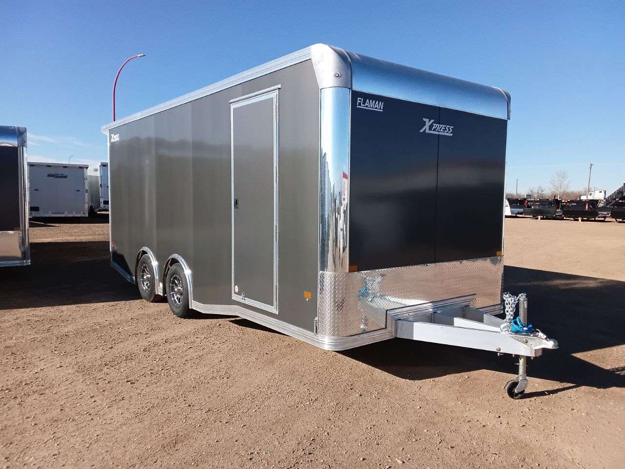 2026 Alcom Xpress 8'6" x 20' Flat Front Car Hauler Trailer