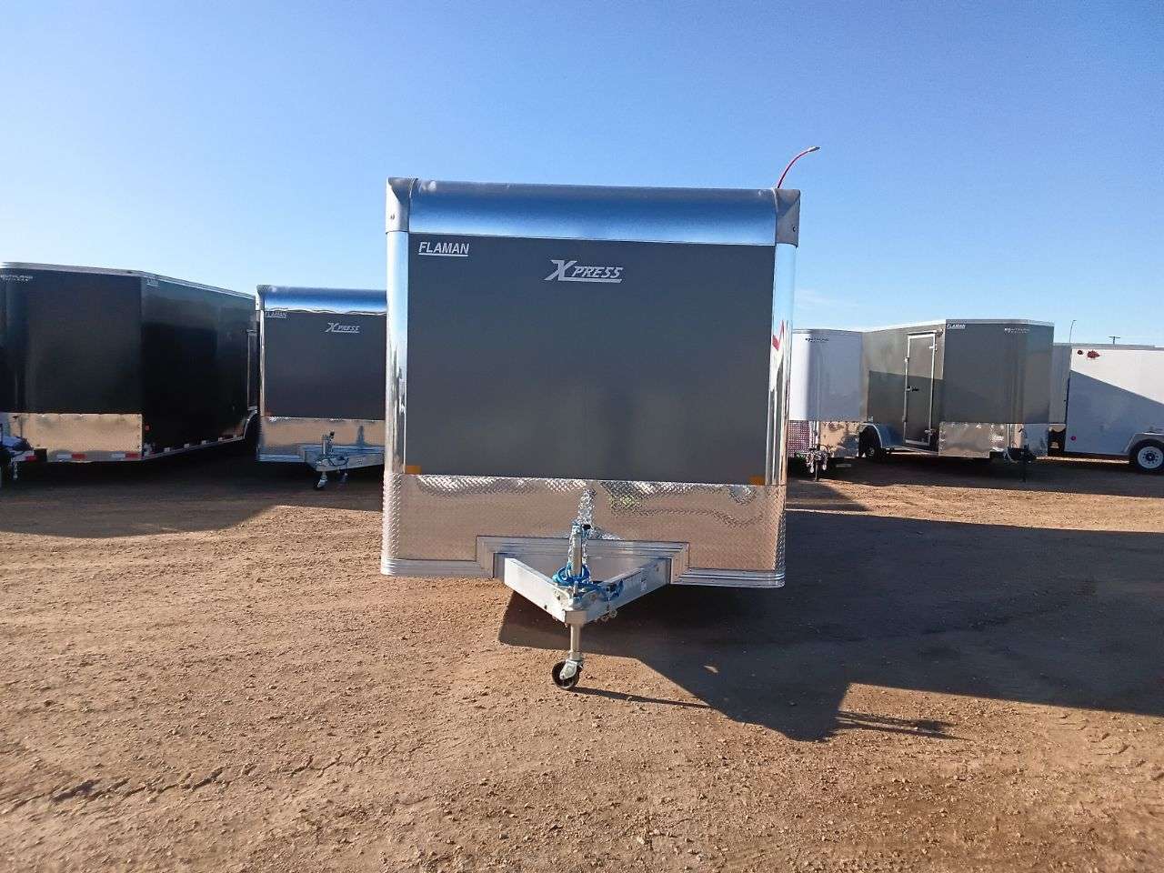 2026 Alcom Xpress 8'6" x 20' Flat Front Car Hauler Trailer