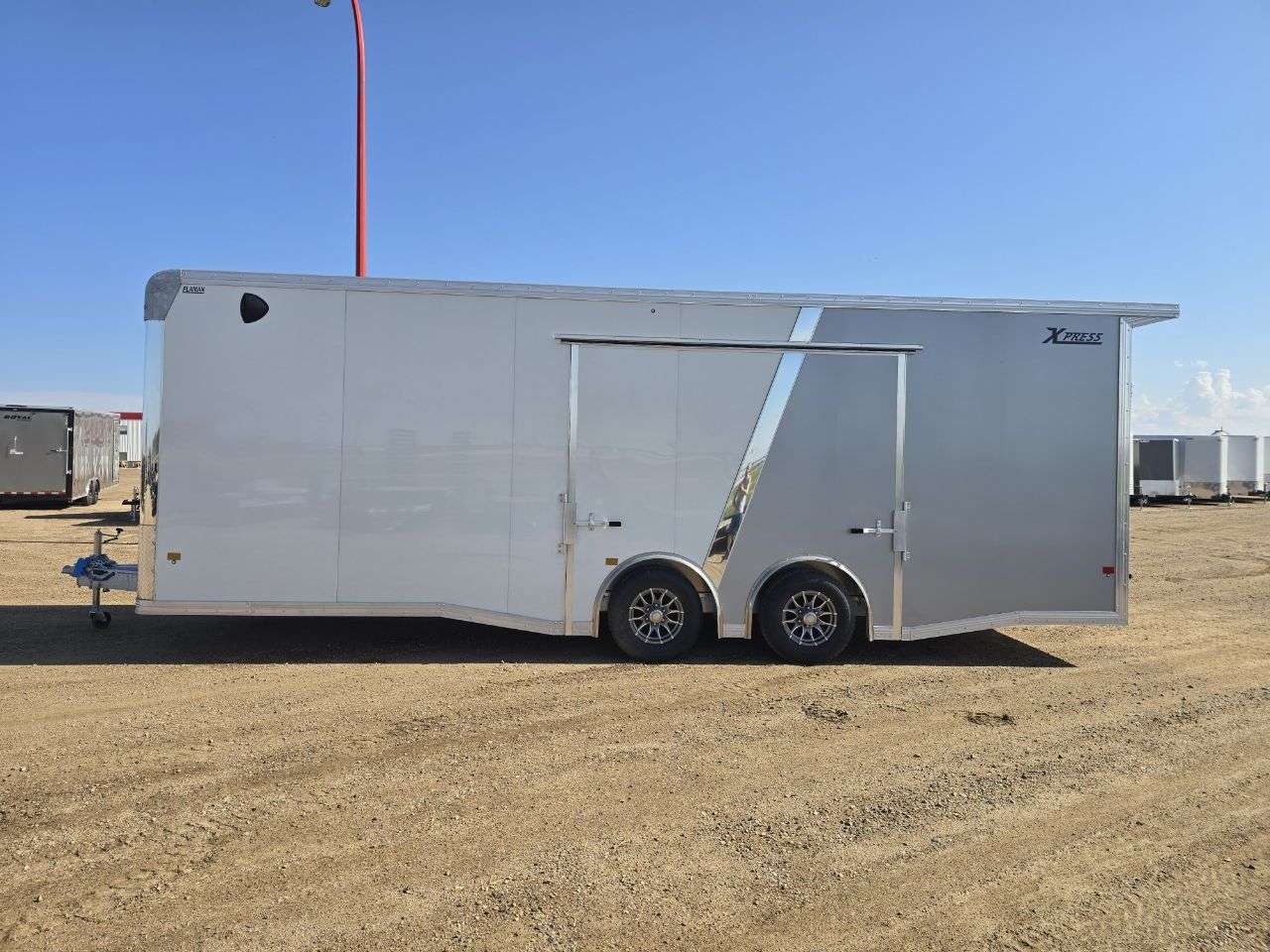 2026 Alcom Xpress 8'6" x 24' Flat Front Car Hauler Trailer