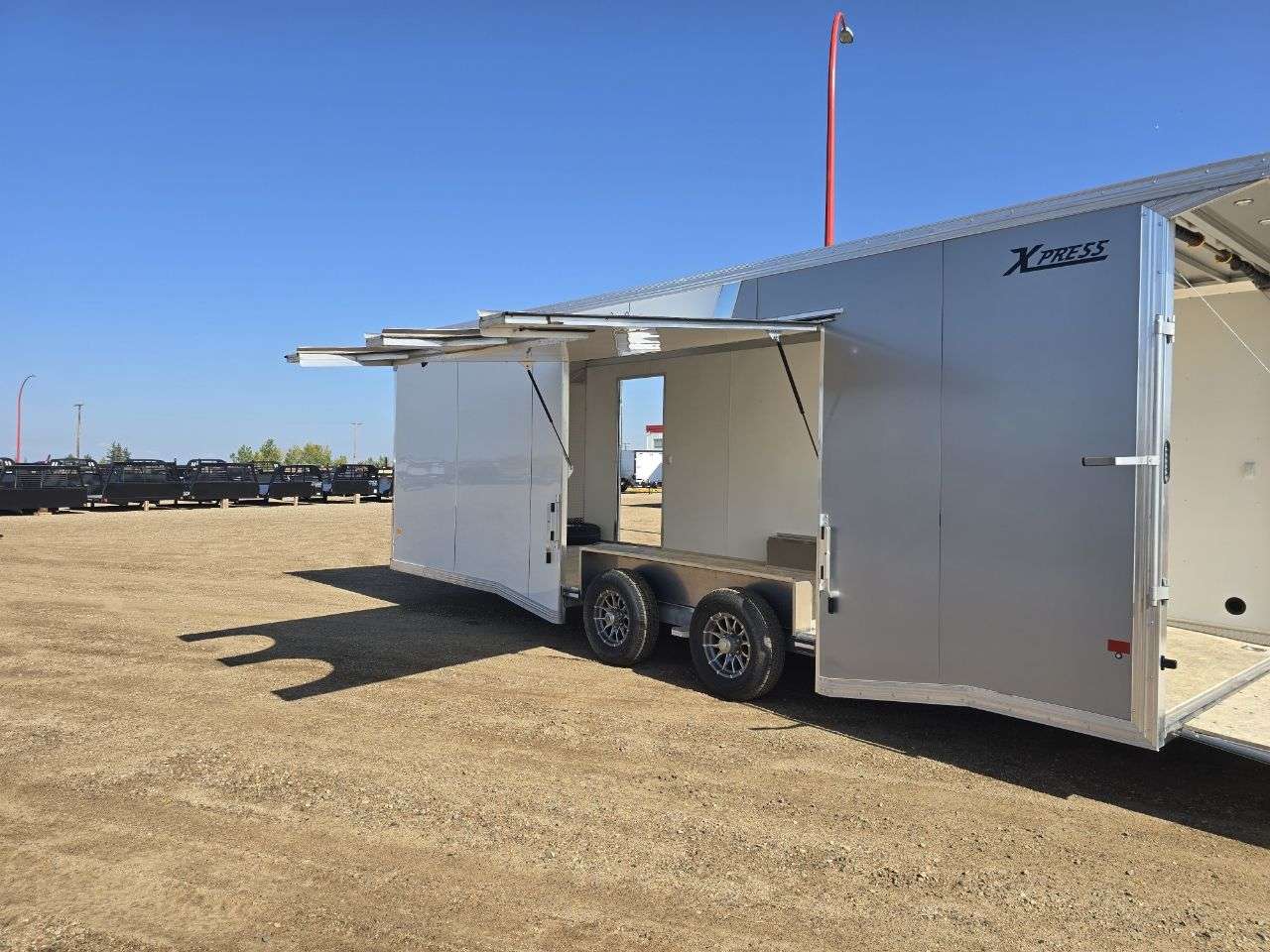 2026 Alcom Xpress 8'6" x 24' Flat Front Car Hauler Trailer