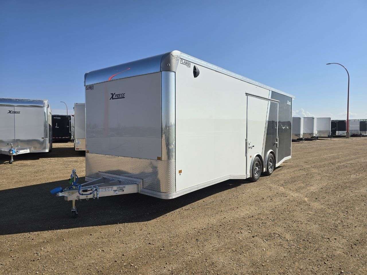 2026 Alcom Xpress 8'6" x 24' Flat Front Car Hauler Trailer